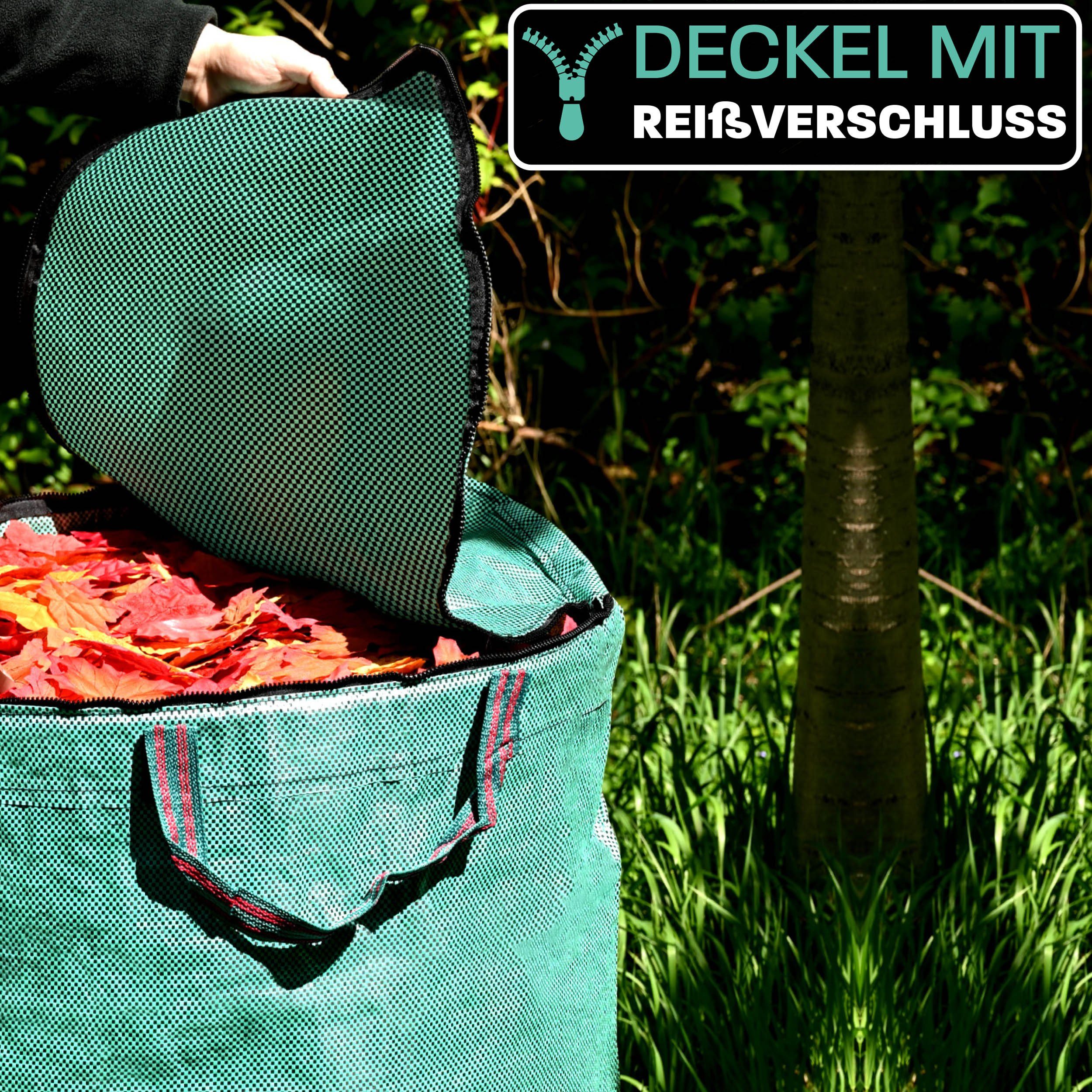 Praknu Gartenbox 3x Gartensack mit Deckel günstig online kaufen