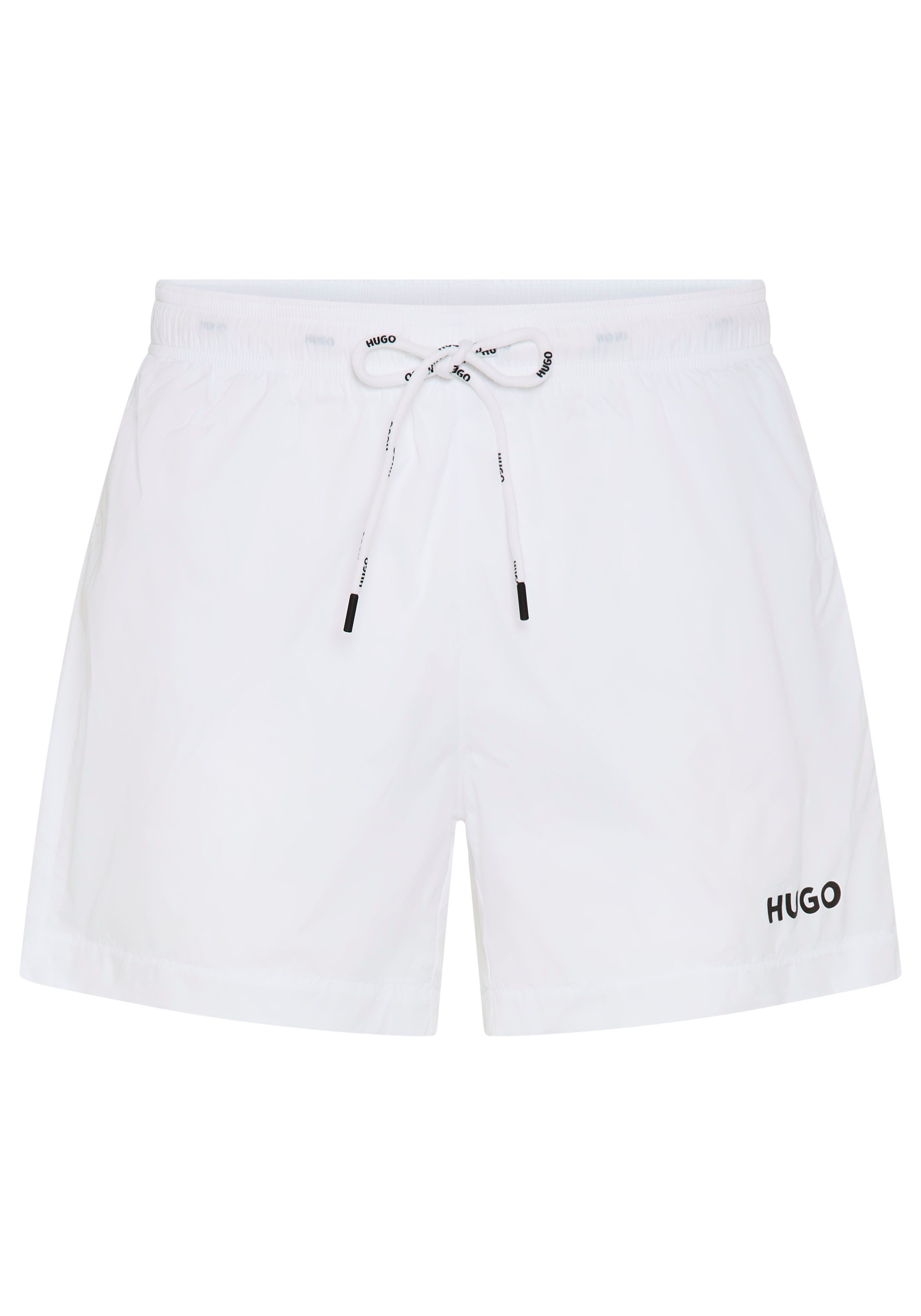 HUGO Badehose Haiti mit Markenschriftzug auf der Kordel