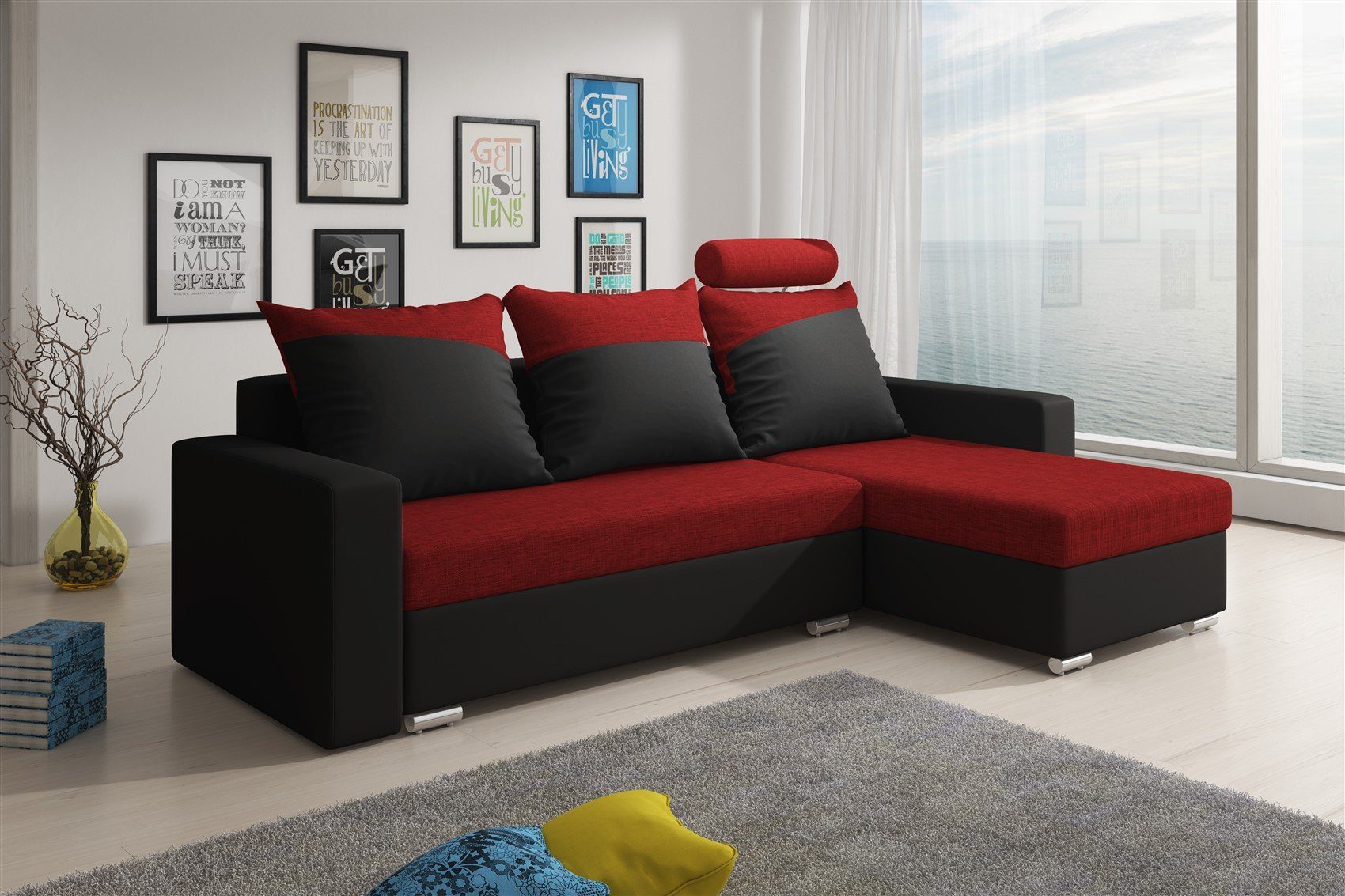 Fun Möbel Ecksofa Ecksofa NORA mit günstig online kaufen