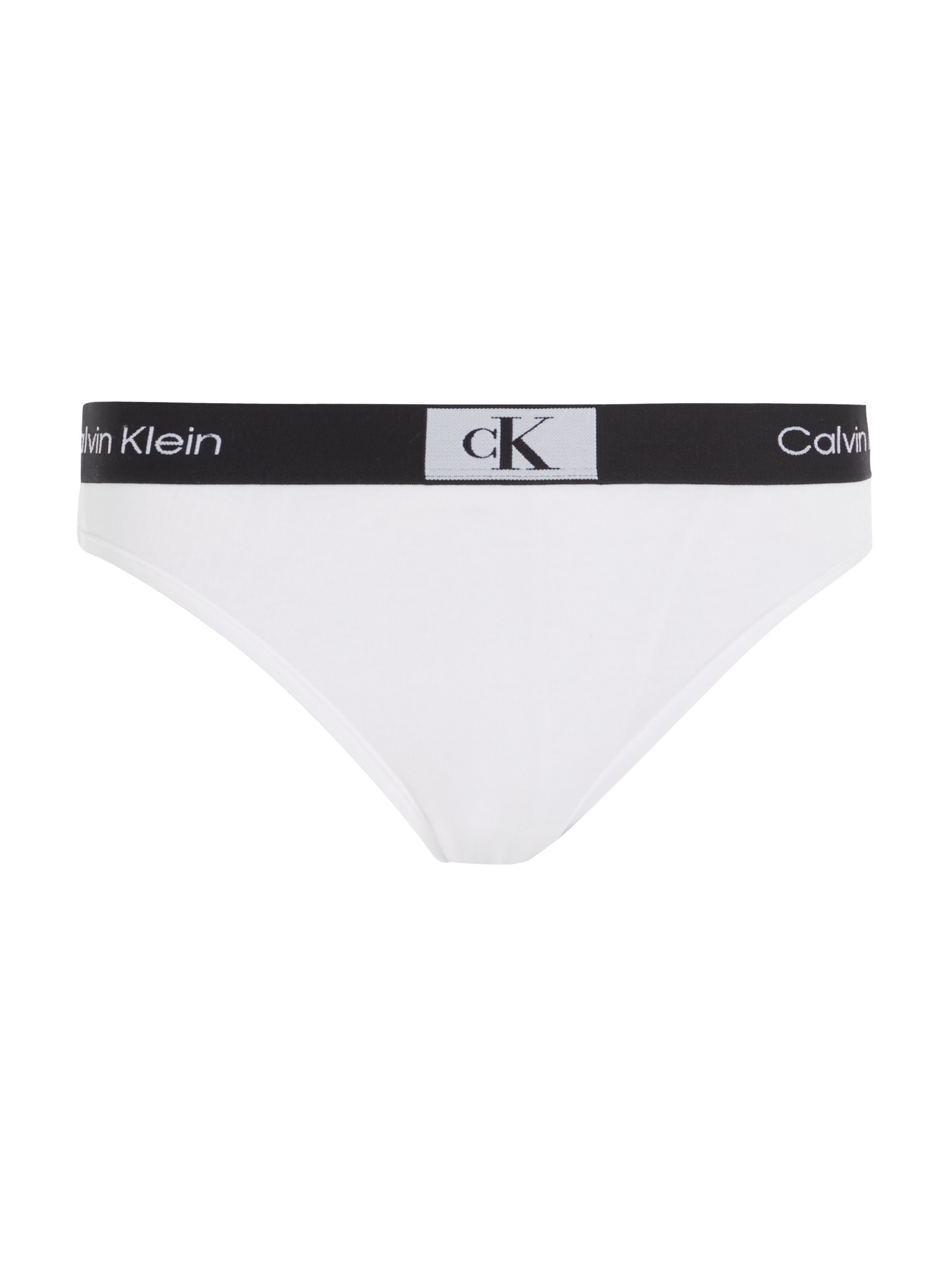 Underwear Bikinislip weiß Klein Allover-Muster mit Calvin