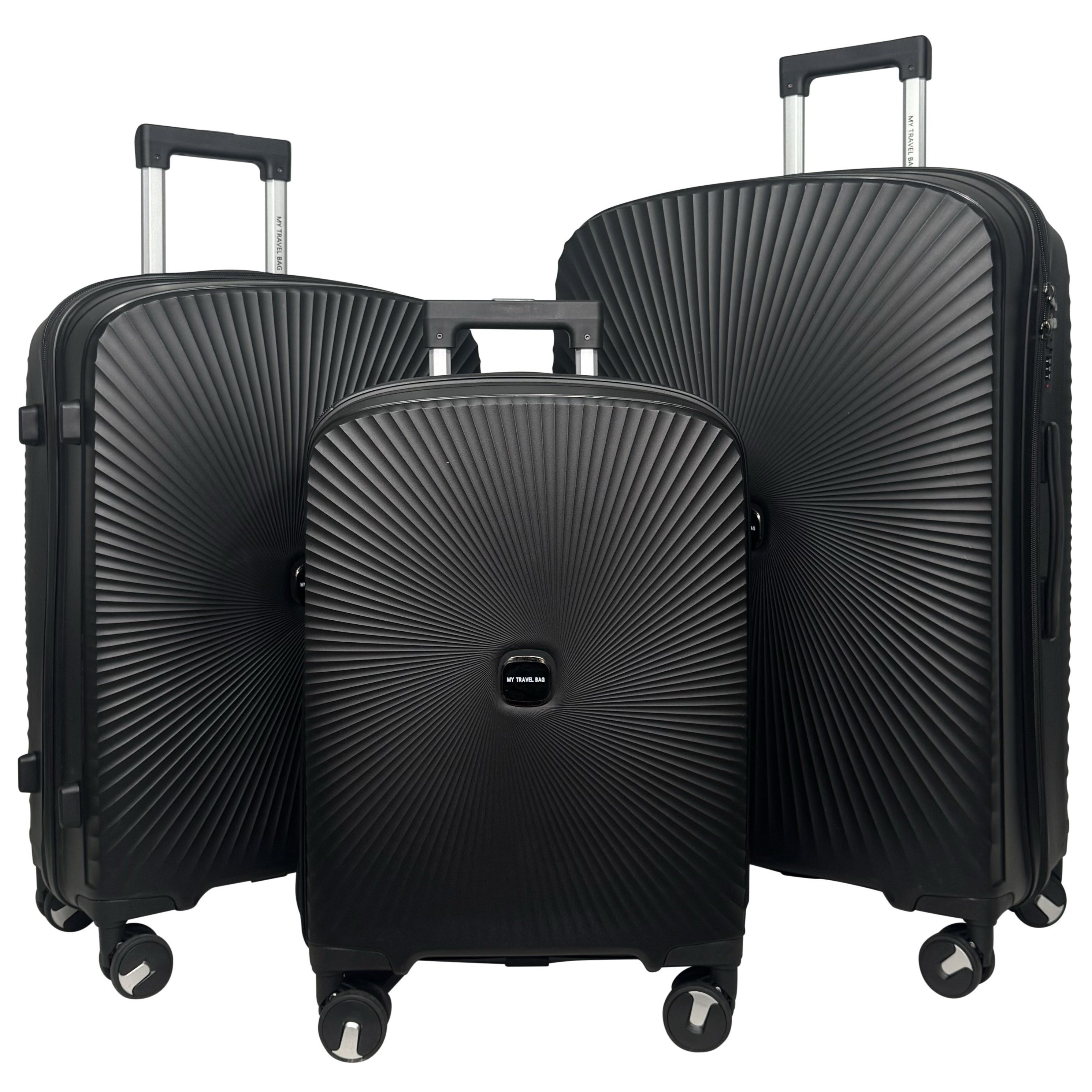 My Travel Bag Чемоданы Handgepäck Reisekoffer Tasche Trolley Reisetasche (M-L-XLo. Set), Hochwertige Hartschale und Rollen