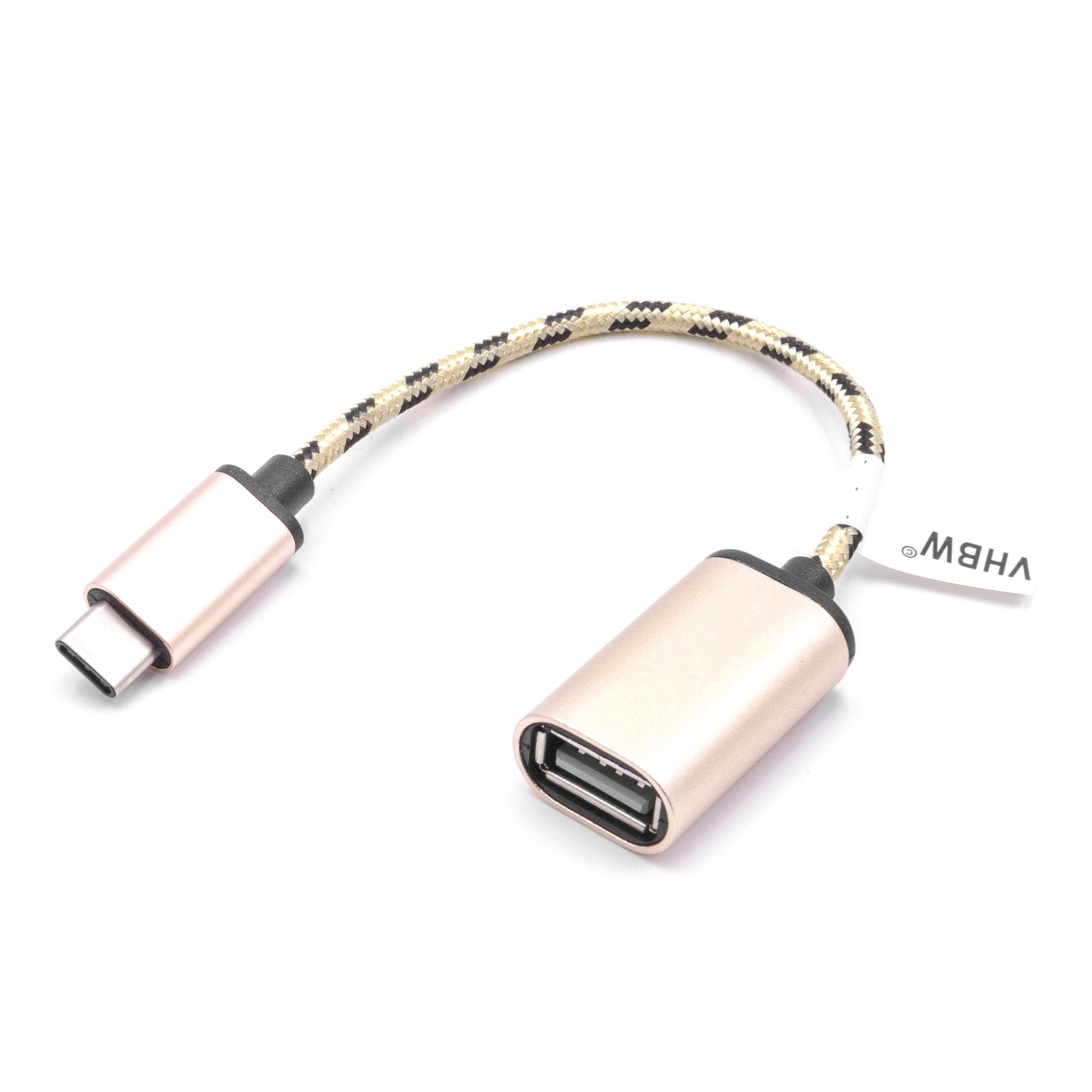 vhbw passend für Huawei Mate 10, Nova 2, 9 Pro, P20, P10 Tablet / Notebook Adapter, Adapter Stecker USB OTG On-The-Go, Anschlüsse: USB Type C (männlich)