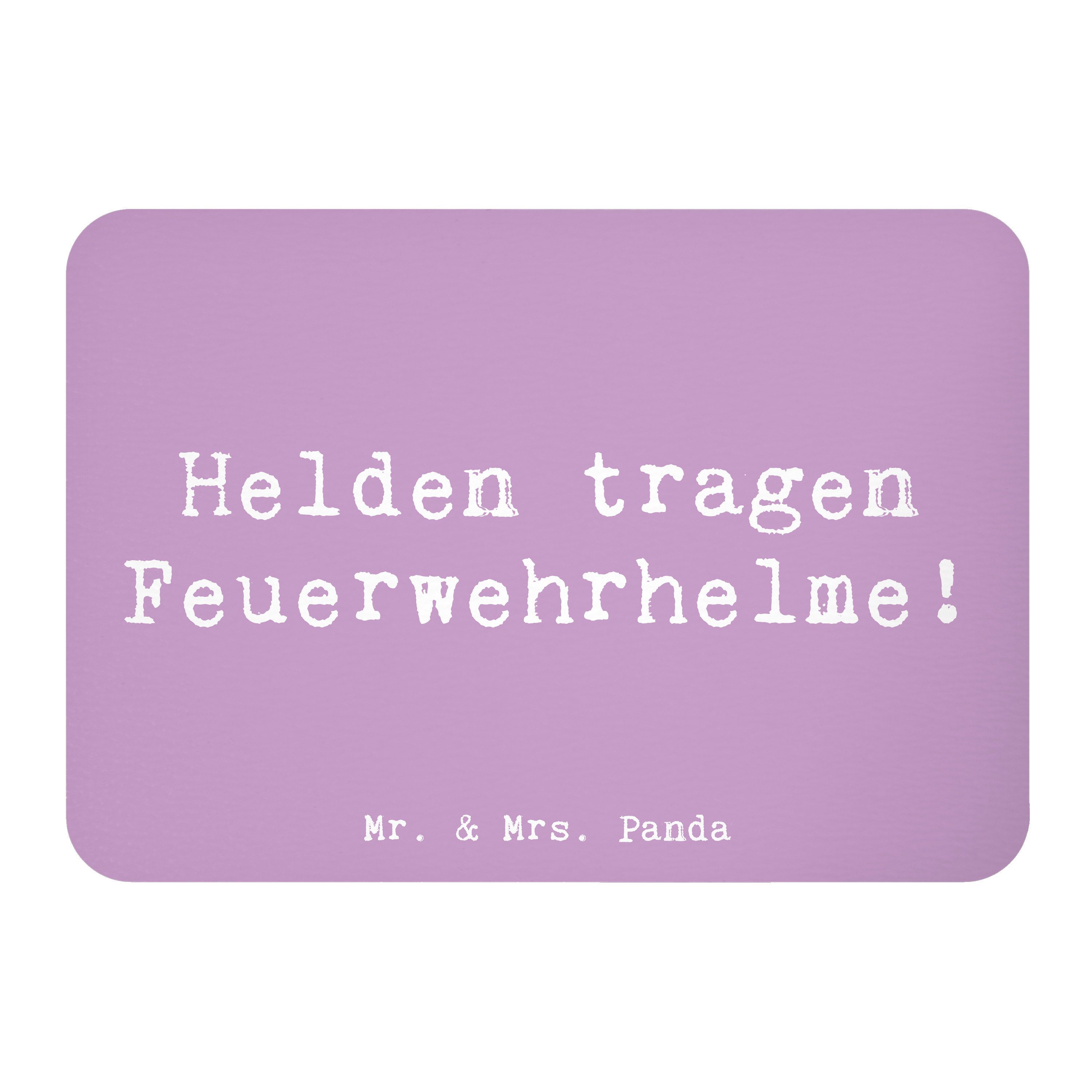 Magnet Spruch Feuerwehrmann Helden - Lavendeltraum - Geschenk, Einsatzbereit