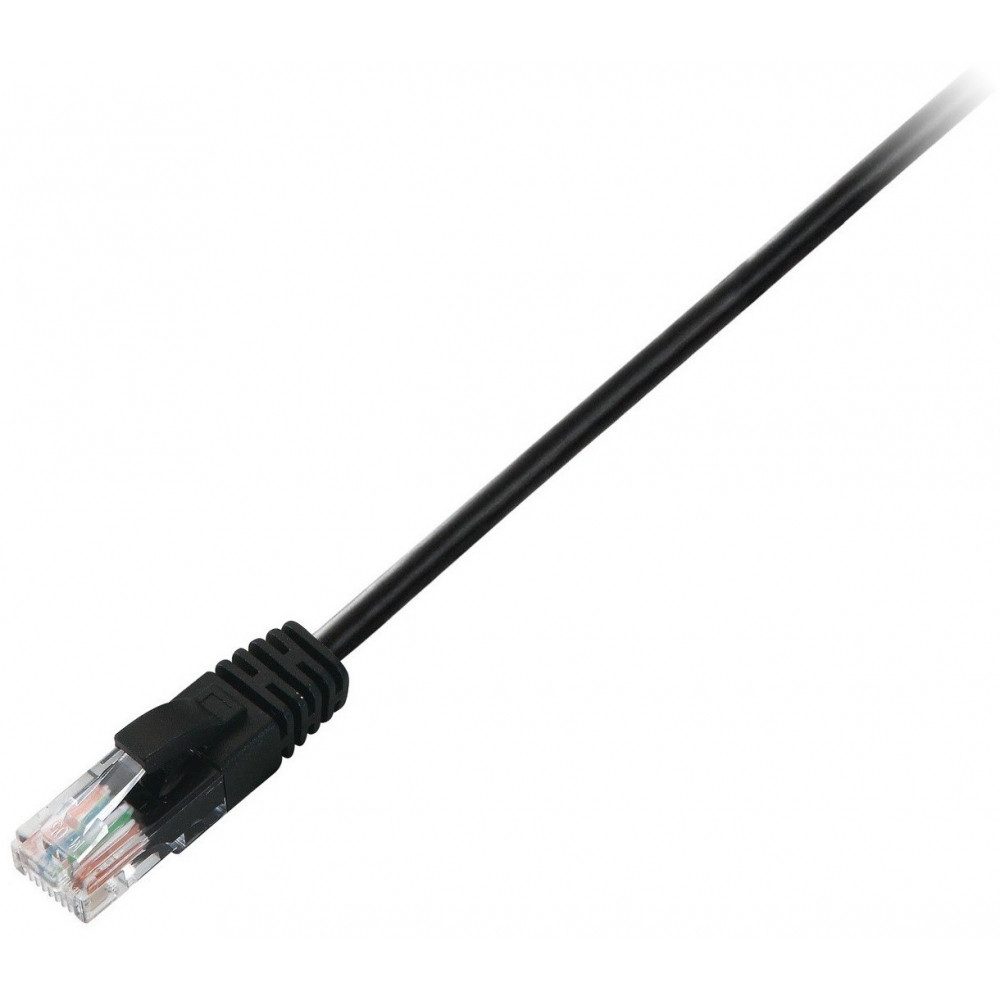 V7 VIDEOSEVEN V7 Cat.6 UTP Patchkabel 0,5m schwarz Netzwerkabel Smartphone-Adapter RJ45 zu RJ45, Maximale LAN-Geschwindigkeit