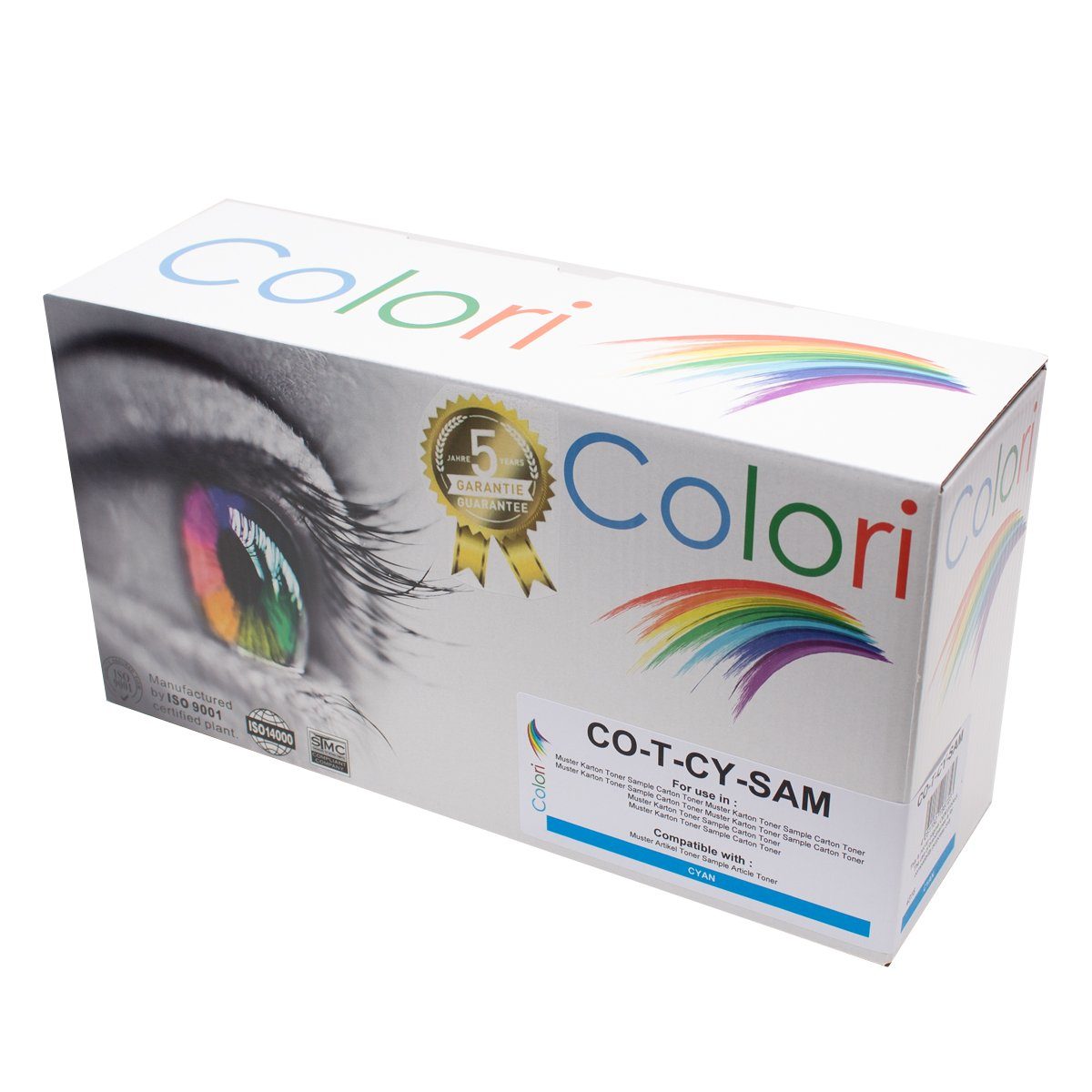 Colori Tonerkartusche, Kompatibler Toner für Canon 055H Cyan (MIT CHIP) für Canon i-Sensys LBP660 Series LBP663cdw LBP664cx MF740 Series MF742cdw MF744cdw MF746cx von Colori