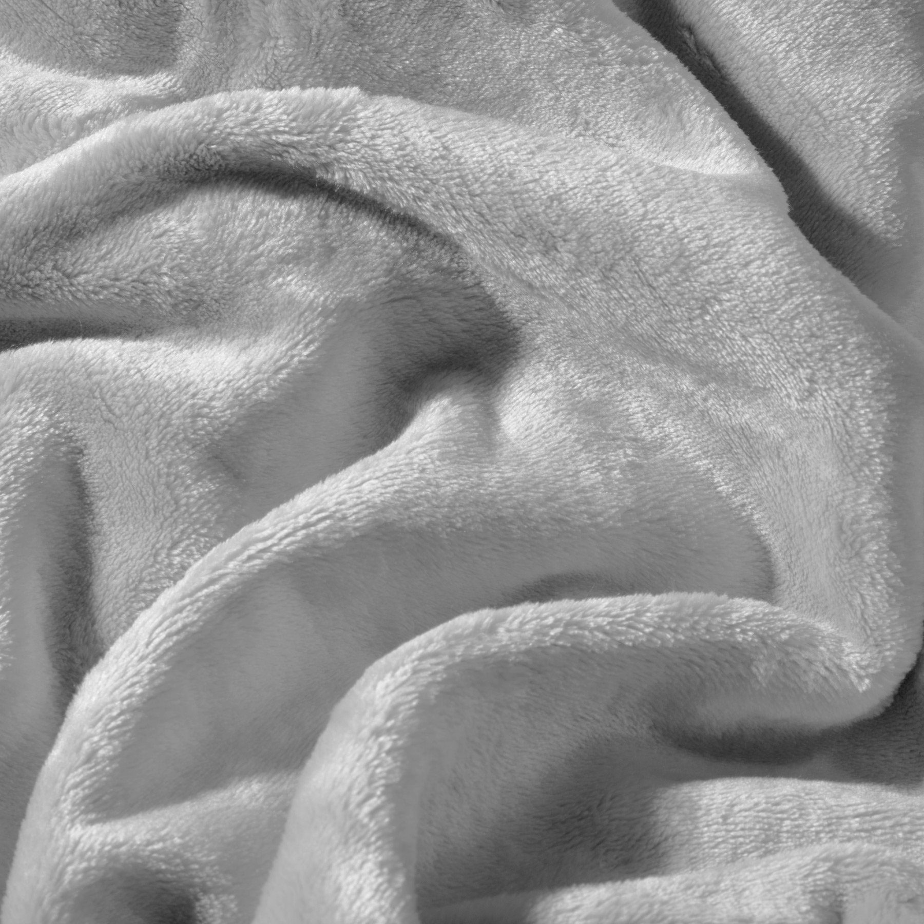 Waschmaschinenfest Polyester Kuscheldecken Tagesdecke 220x240cm, grau tectake, 2