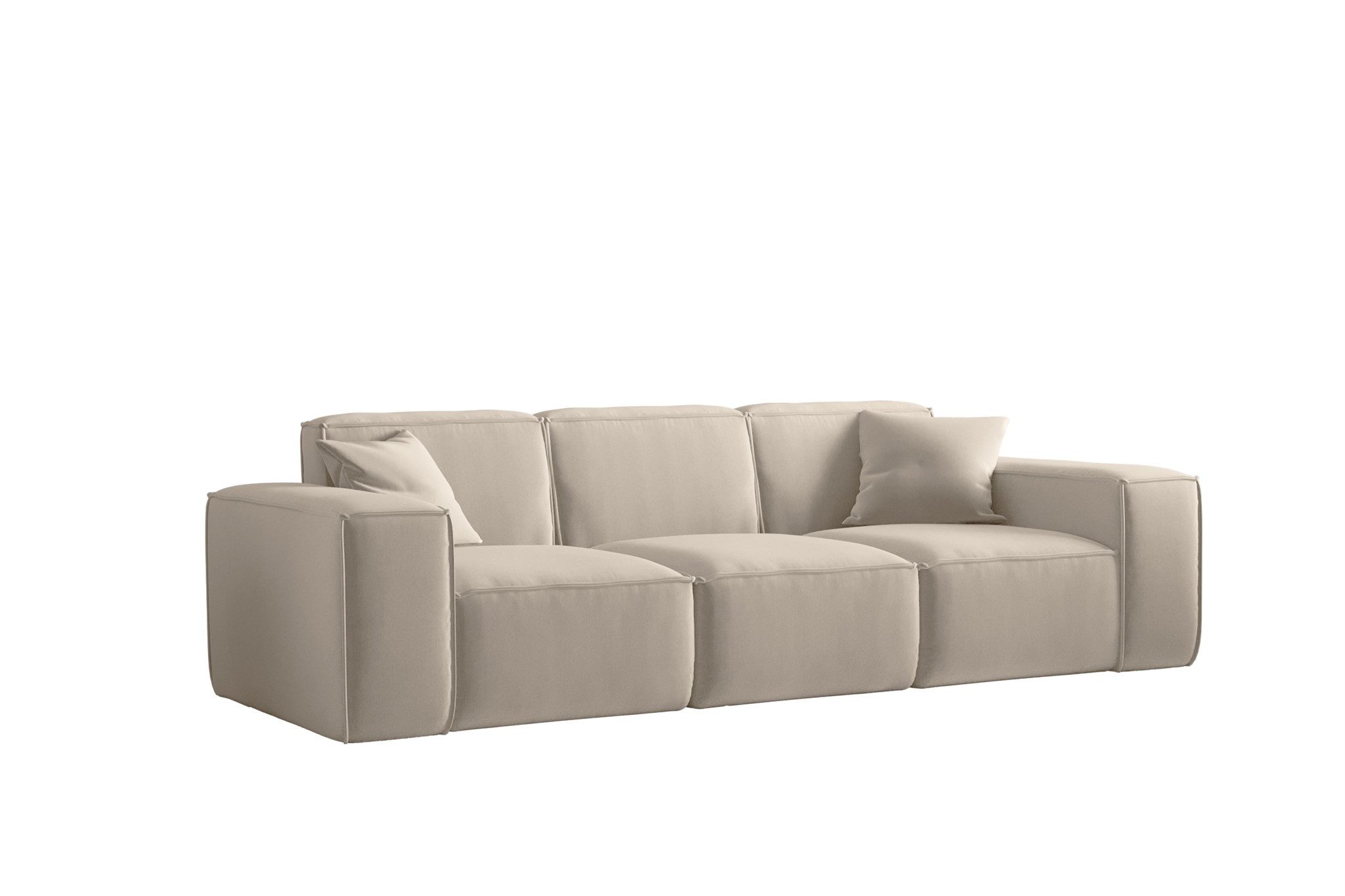 Fun Möbel Sofa Sofa Designersofa CELES PREMIUM 3-Sitzer in Stoff, Inkl. 2 Z günstig online kaufen