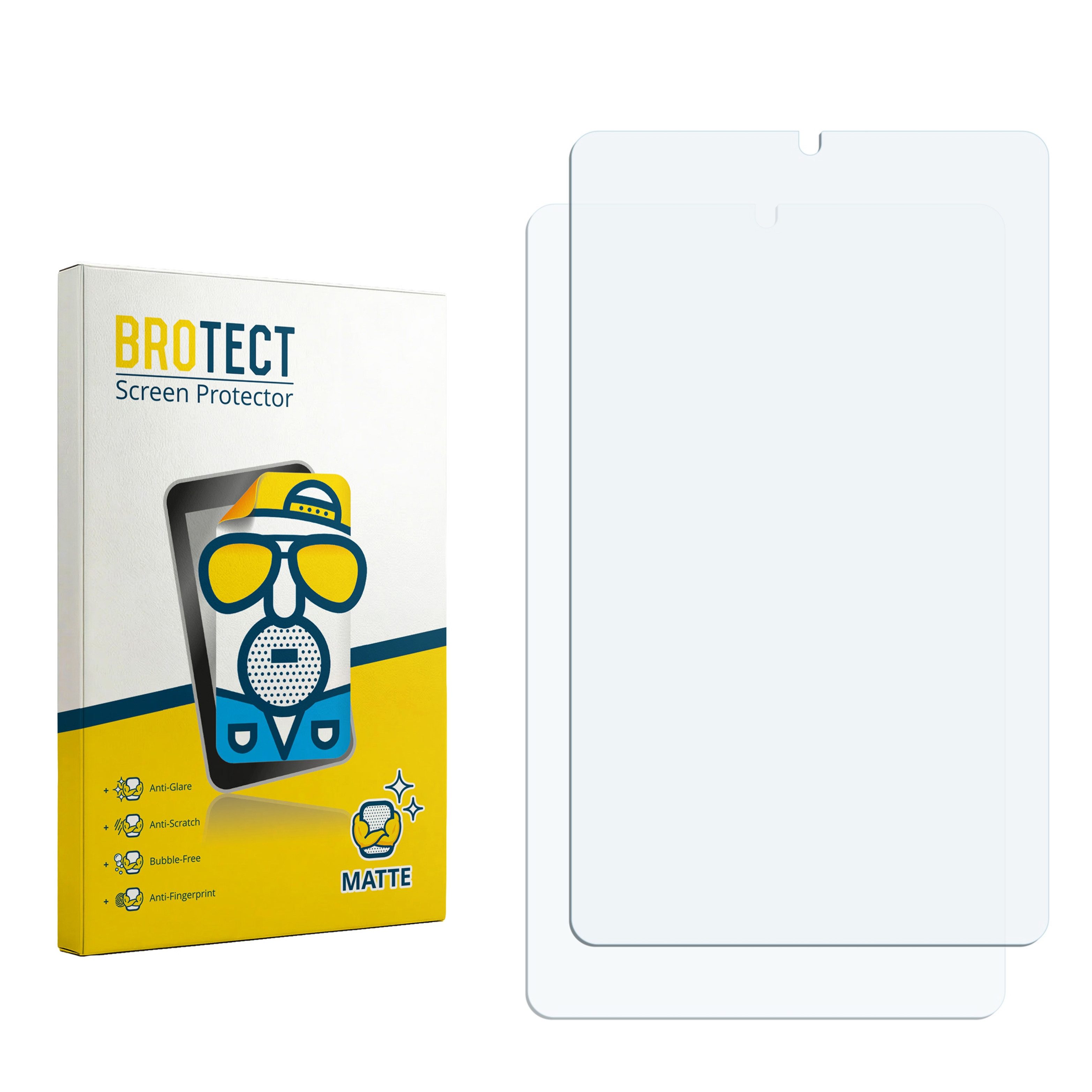 BROTECT Displayschutzfolie Schutzfolie für Chuwi AuPad Mini, 2 Stück, Displayschutz Schutz Folie Matt Entspiegelungsfolie