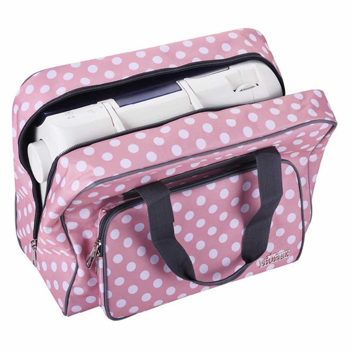 Phönix Nähmaschinentasche Phönix Nähmaschinentasche Polka Dots rosa