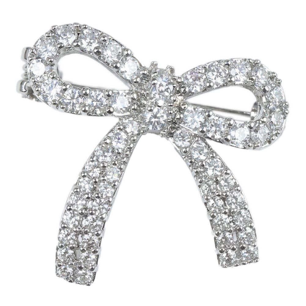 MarJo Anstecknadel Pin Bow 02 silber
