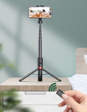 XDeer 3 in1 Selfie Stick Stativ mit Fernbedienung, Bluetooth Selfie Stick Gimbal (Telefon Stativ,Handy Halterung Ausfahrbar und Rotation Stand)