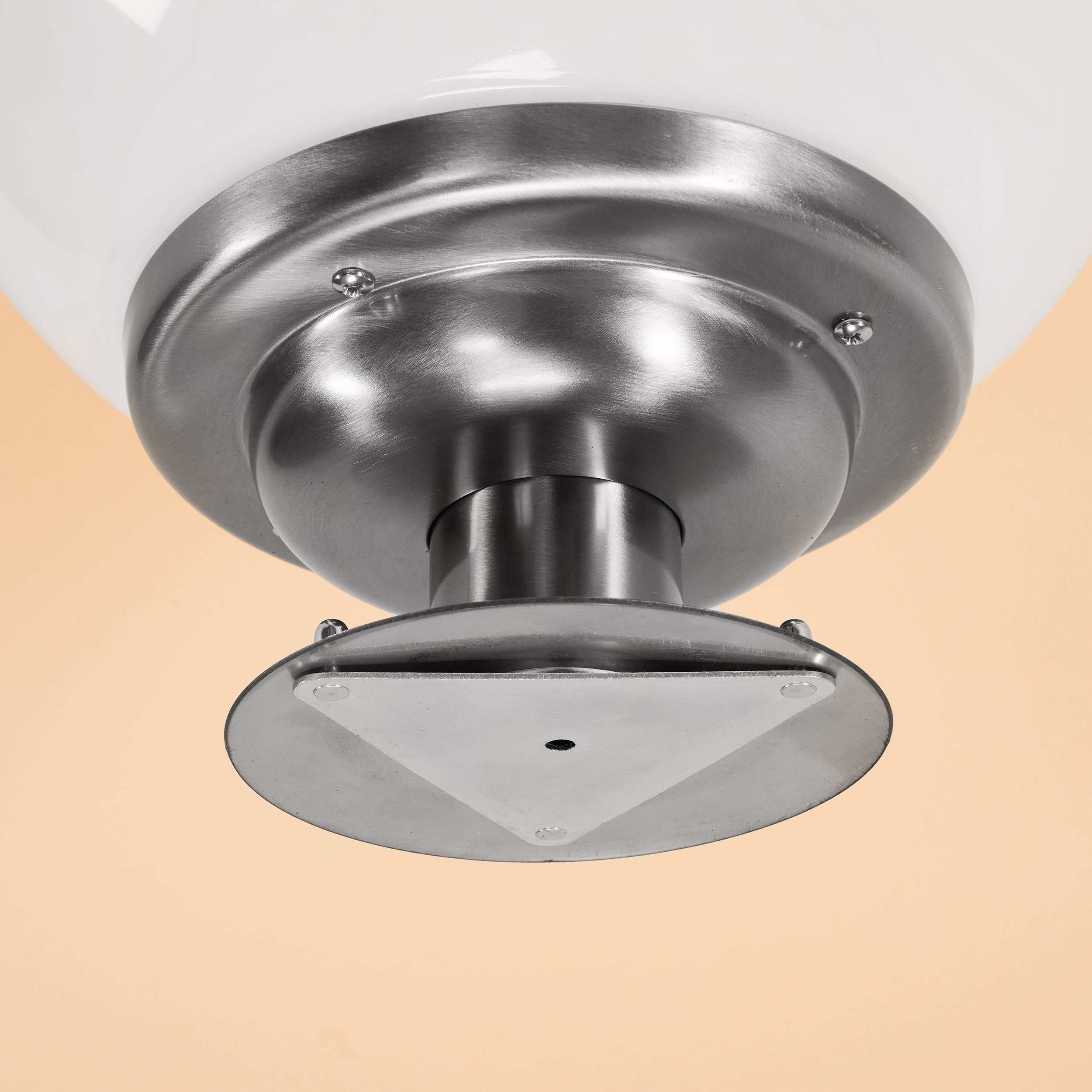 esotec LED Kugelleuchte Solarkugel mit Edelstahl-Standfuß ⌀30cm CCT 3 Lichtfarben außen 102636