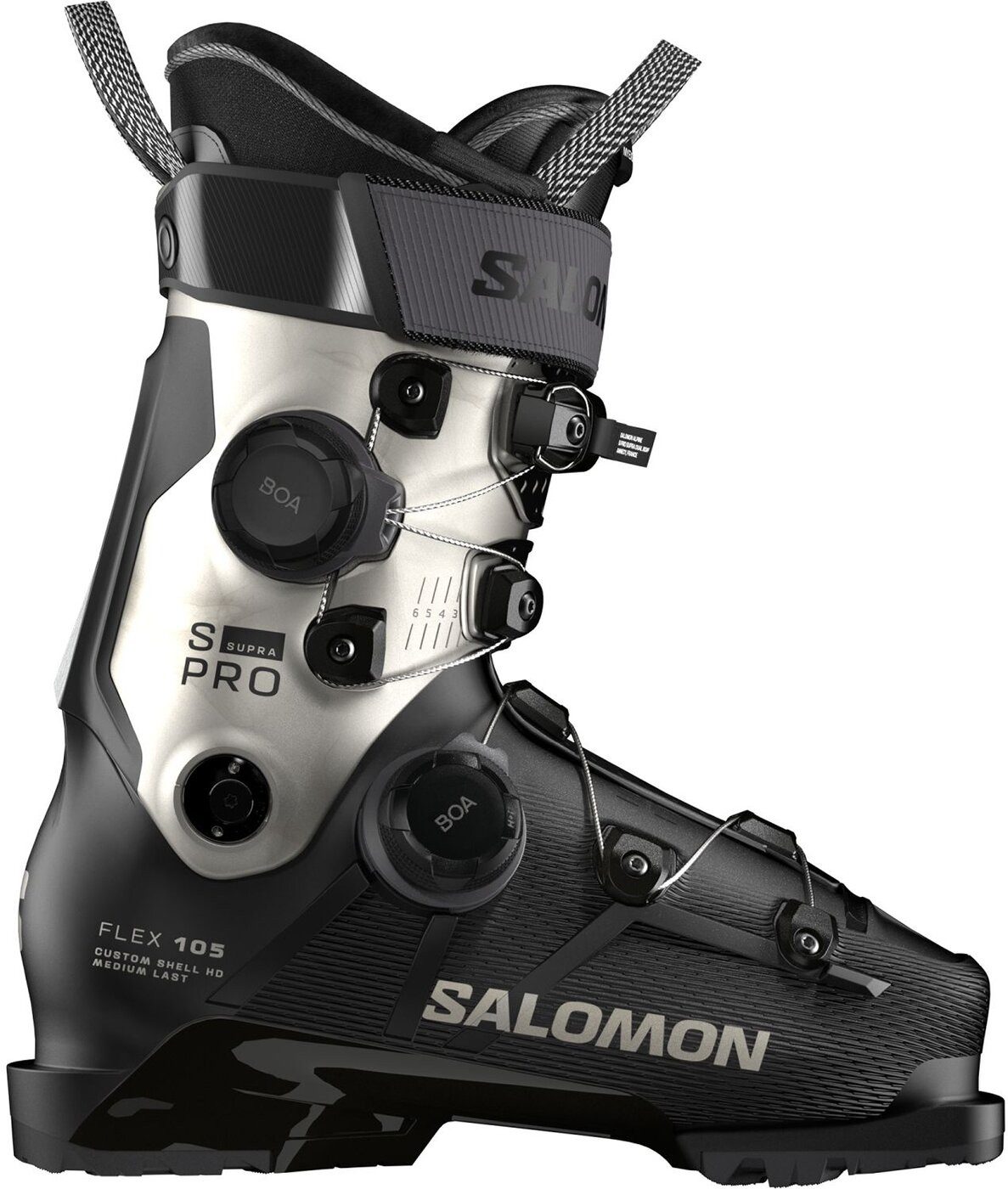 Salomon ALP. BOOTS S/PRO SUPRA DUAL BOA 105W BLACK/LIGHT BRONZE MET./BLACK Skischuh