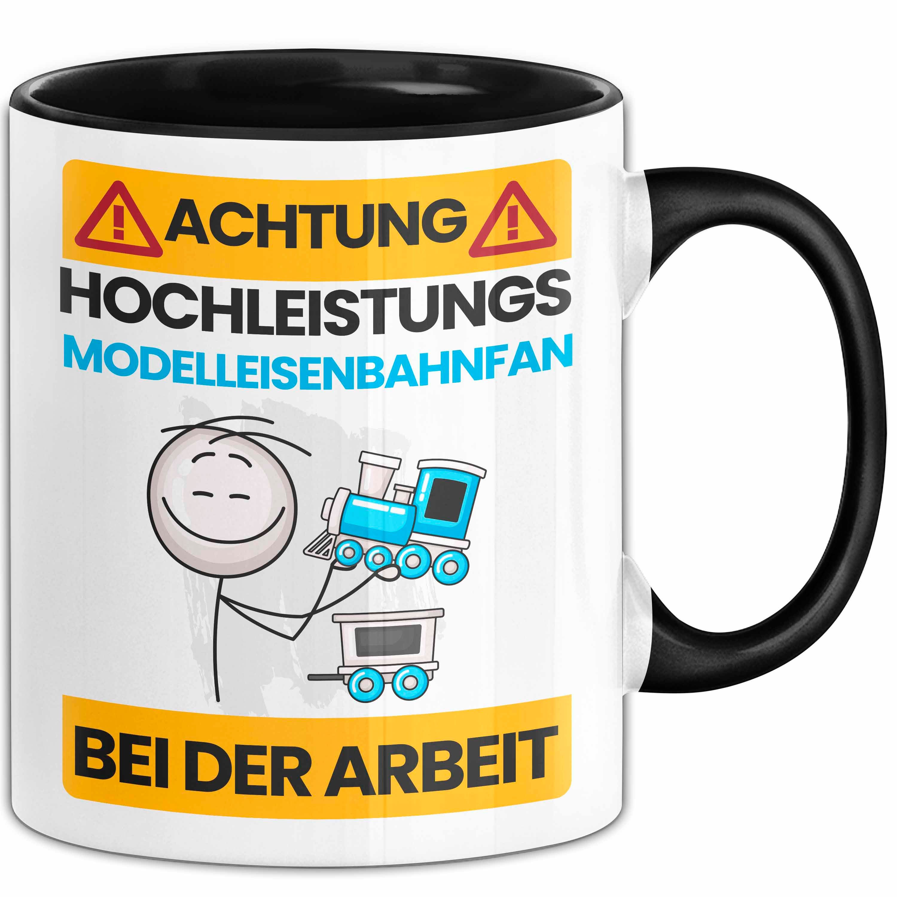 Trendation Tasse Modelleisenbahner Tasse Geschenk Lustiger Spruch Geschenkidee für Mode