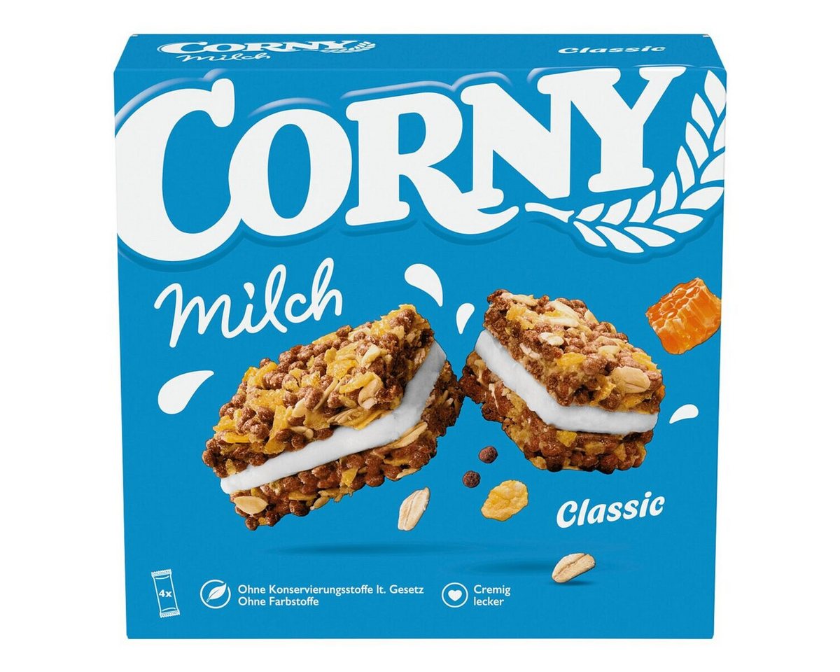 CORNY Riegel Milch Classic, 4 Müsliriegel