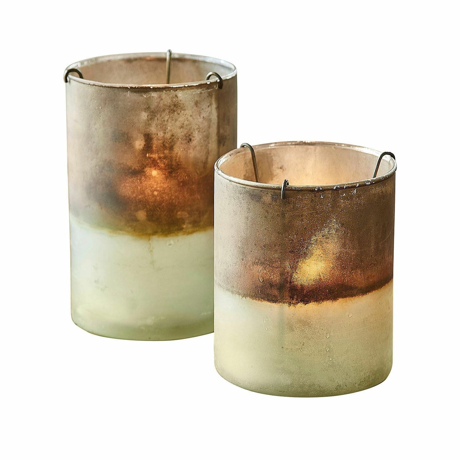 Mirabeau Windlicht Windlicht 2er Set Drinesto grün (2er Set, 2er Set) günstig online kaufen