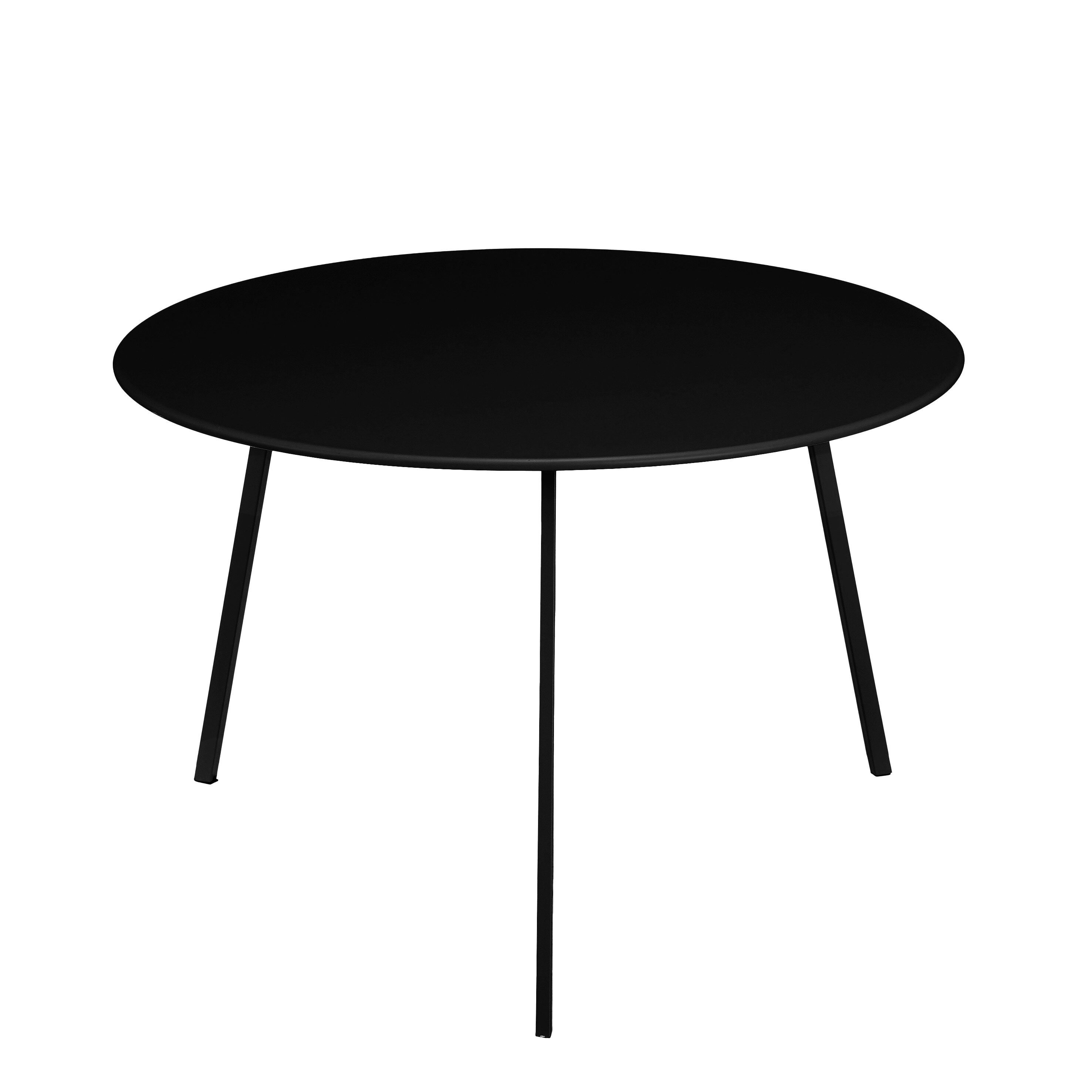 Mica Decorations Tafel Mica Decorations Seattle Beistelltisch H38 x Ø58 cm Schwarz