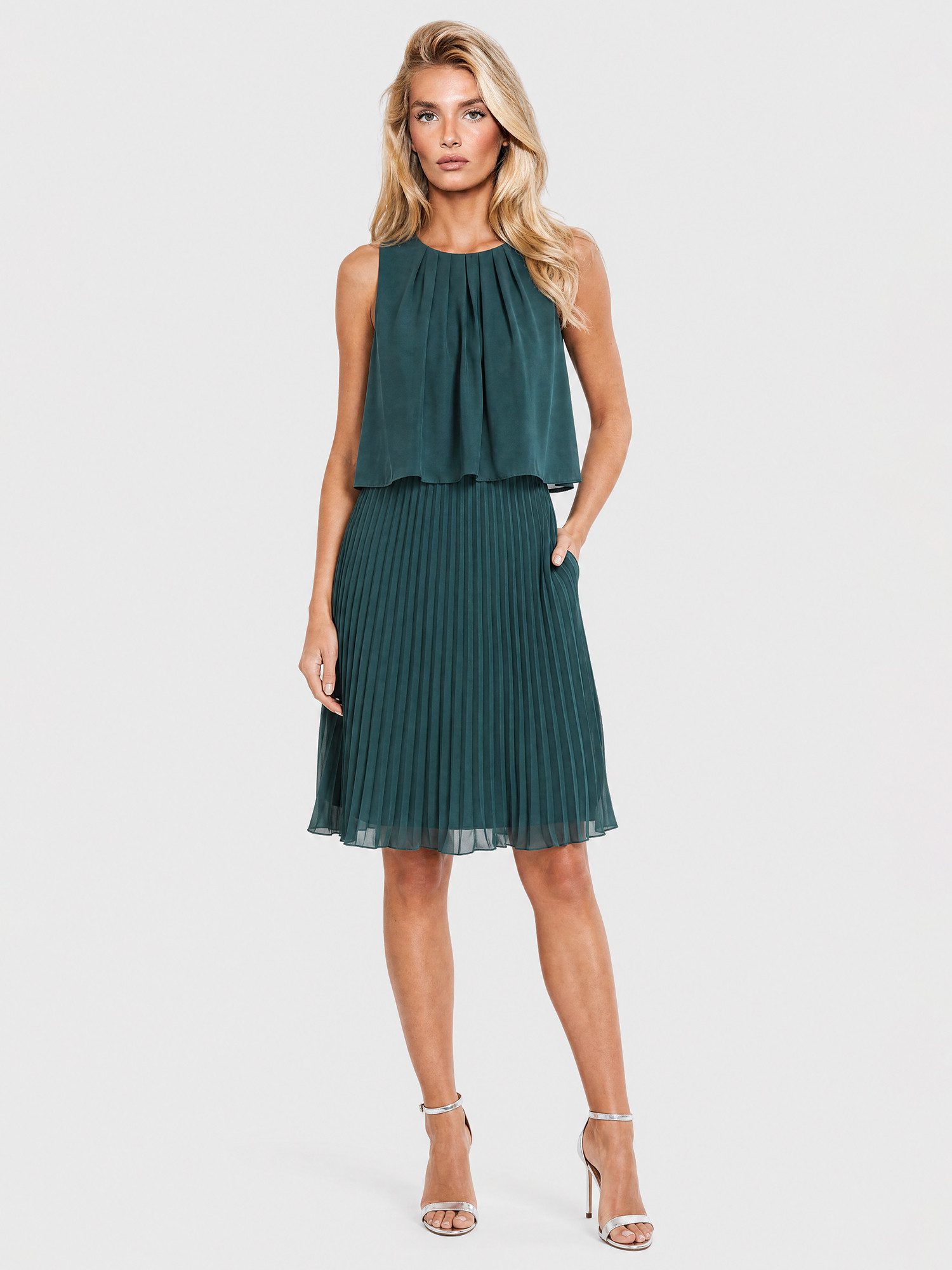 Apart Abendkleid mit Chiffon-Overlay