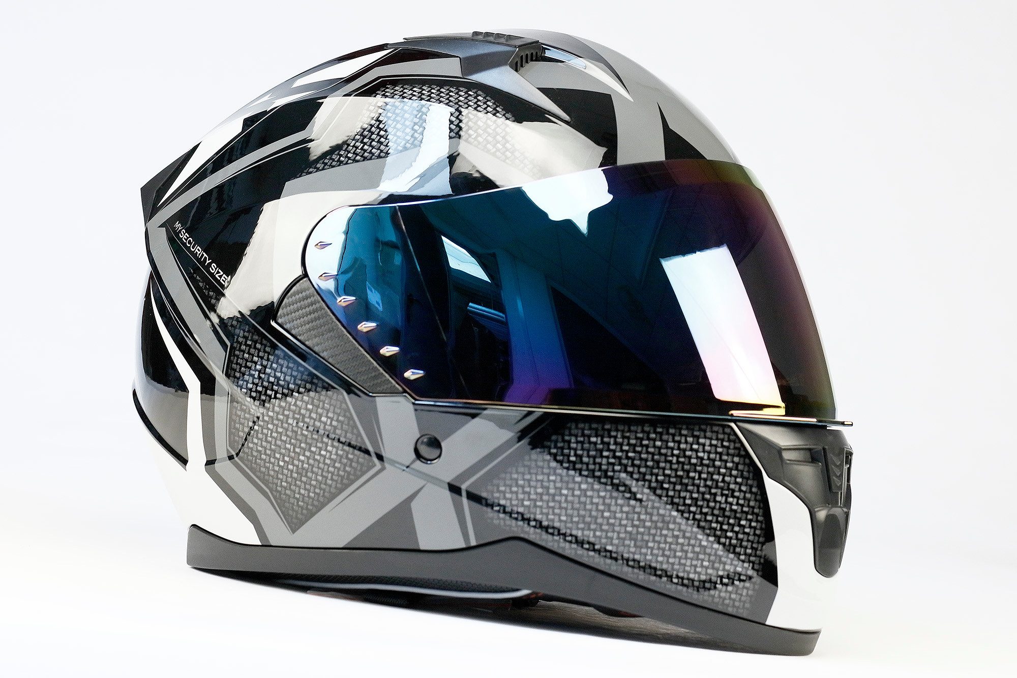 BNO Motorradhelm BNO X6 Integralhelm, mit integrierter Sonnenbrille, ECE R 22-06