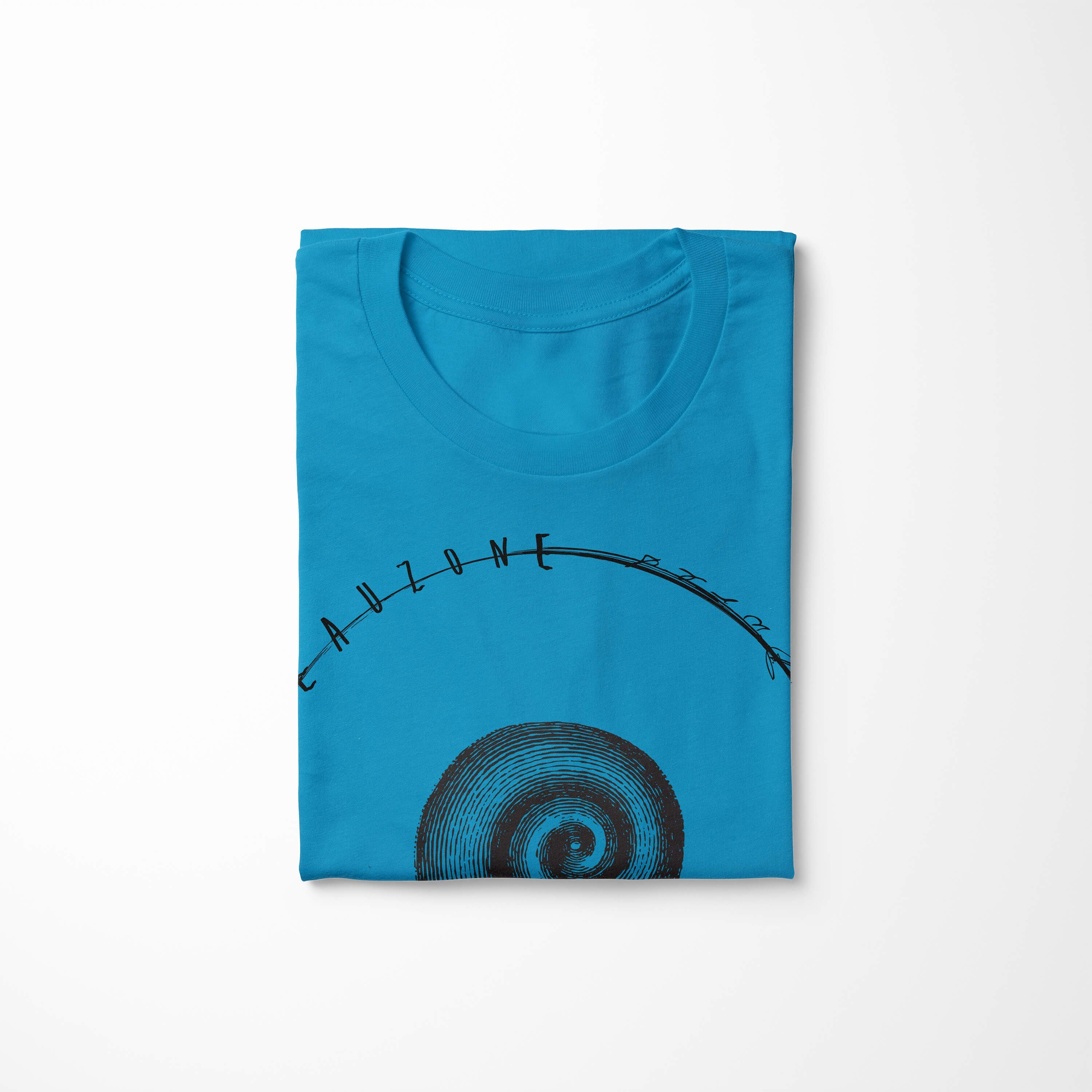 Sinus Art / Atoll und Struktur Serie: Schnitt sportlicher Sea feine - Tiefsee 015 T-Shirt Sea Fische T-Shirt Creatures