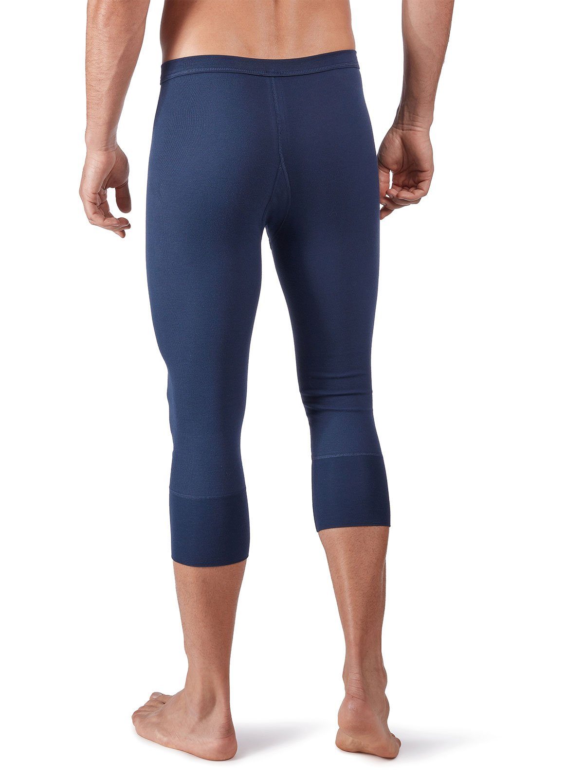 HUBER Lange Unterhose Herren Pant 3/4 mit Eingriff Cotton Fine Rib (Stück, 1-St) mit eingriff