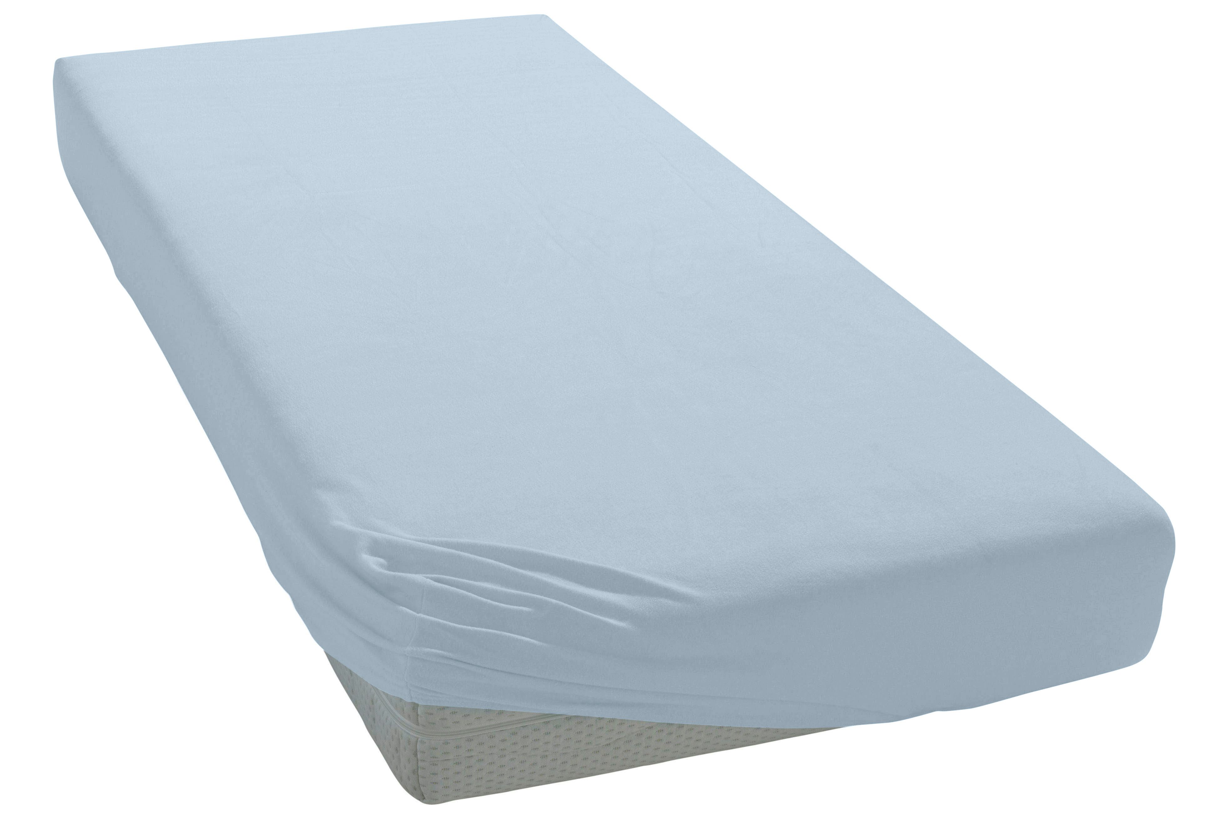 OTTO home Spannbettlaken Cremona, BASIC und PREMIUM Qualität, mit Elasthan, Baumwolle, Jersey (145 g/m), Gummizug: rundum, (1 Stück), bis 20 cm Höhe, Bettlaken ab Gr. 90x200 cm, Strapazierfähig