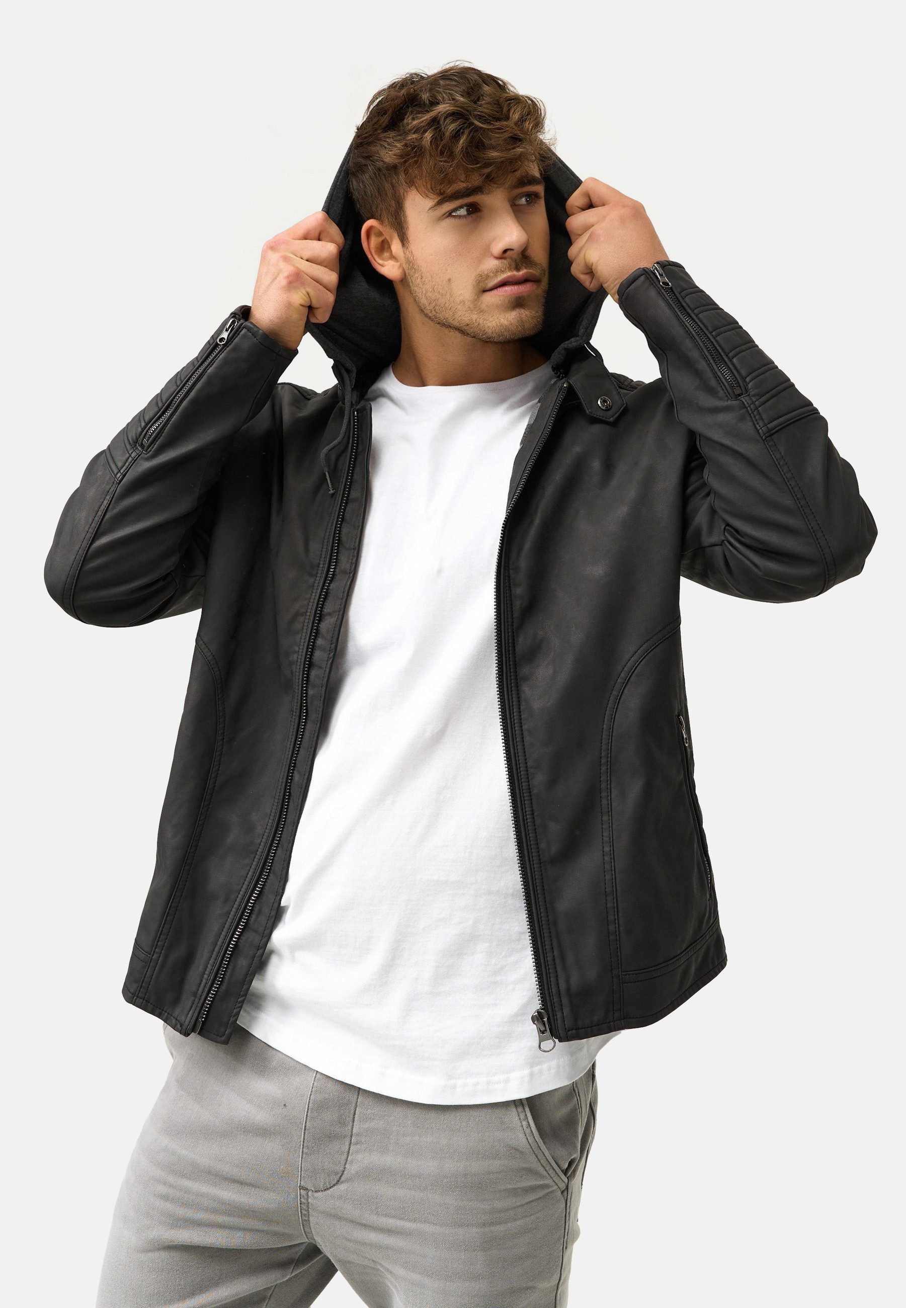 Indicode Sommerjacke Miguel mit Kapuze günstig online kaufen