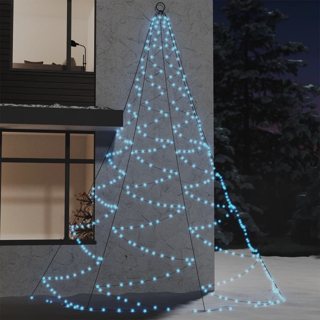 vidaXL Lichterschlauch LED-Wandbaum mit Metallhaken 720 LED Kaltweiß 5m Indoor Outdoor