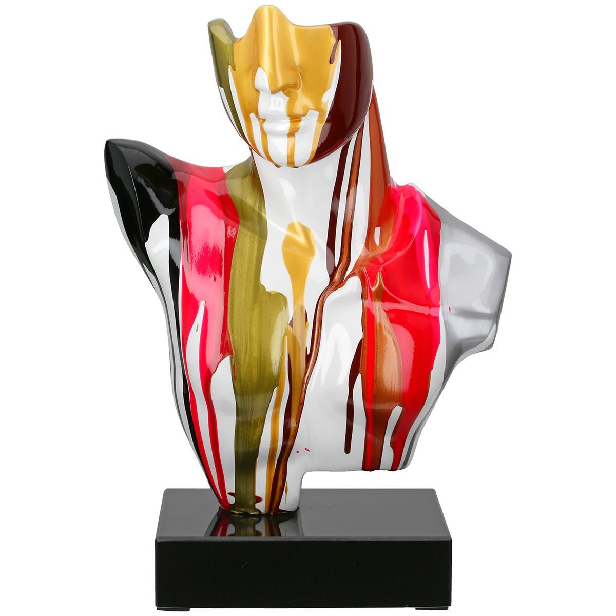 GILDE Skulptur Skulptur Abstract Male Moderne Männerbüste mit Farbverlauf Marmor (1 St)