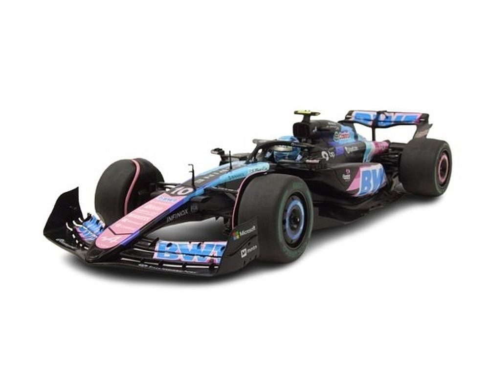 Solido Modellauto Alpine F1 Team A524 #10 Brasilien GP 2024 schwarz P.Gasly, Maßstab 1:18