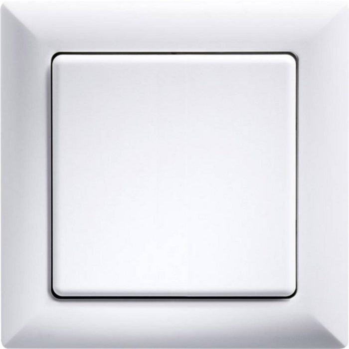 Eltako Lichtschalter Eltako 1fach Rahmen Weiß (glänzend) 30000185