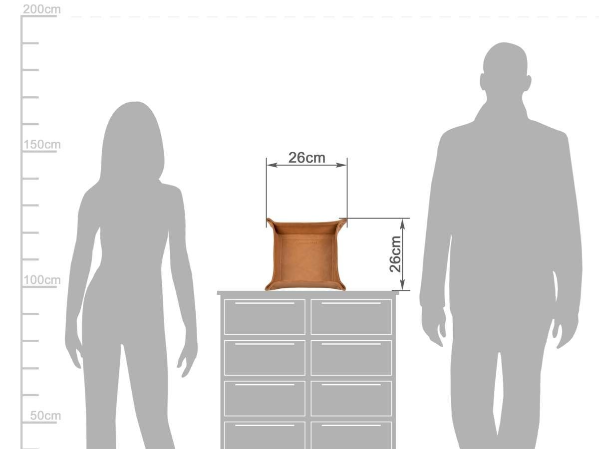 Sonnenleder Schmuckablage Taschenleerer, Ablageschale, Lederschale, Größe L, Taschenleerer