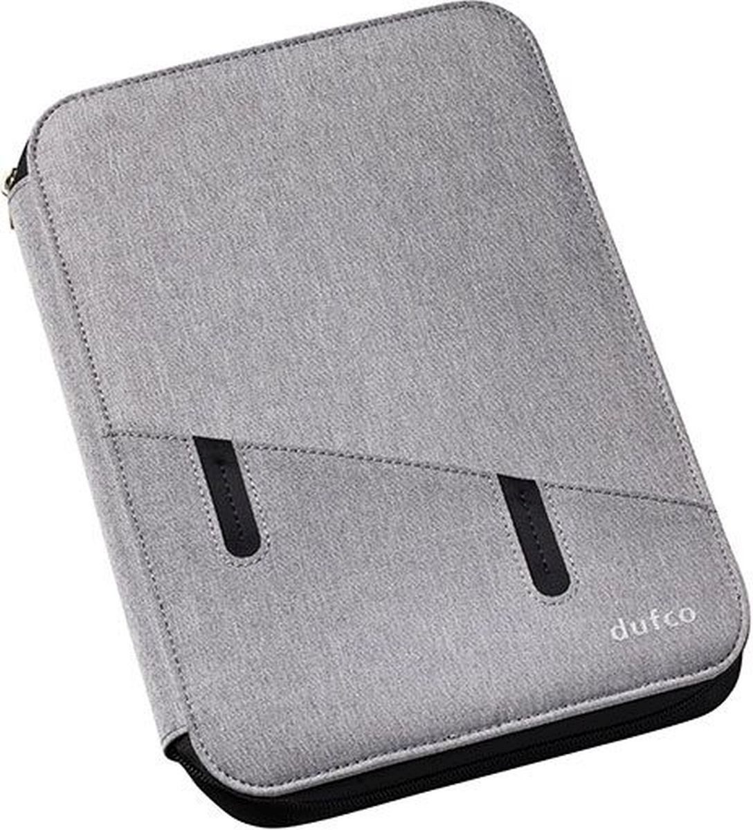 Schreibmappe Konferenzmappe A5 mit Powerbank grau.