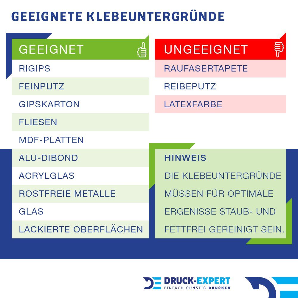 selbstklebend 0,4 DRUCK-EXPERT Steinmauer mm Hart-PVC Premium Küchenrückwand Küchenrückwand