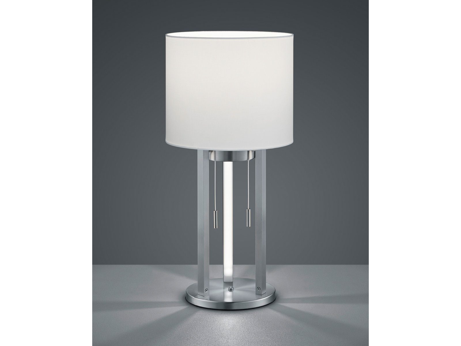 LED Tischleuchte Gästezimmer Dekoration HOME Schalter Lampe Spiegel Leuchte weiß 