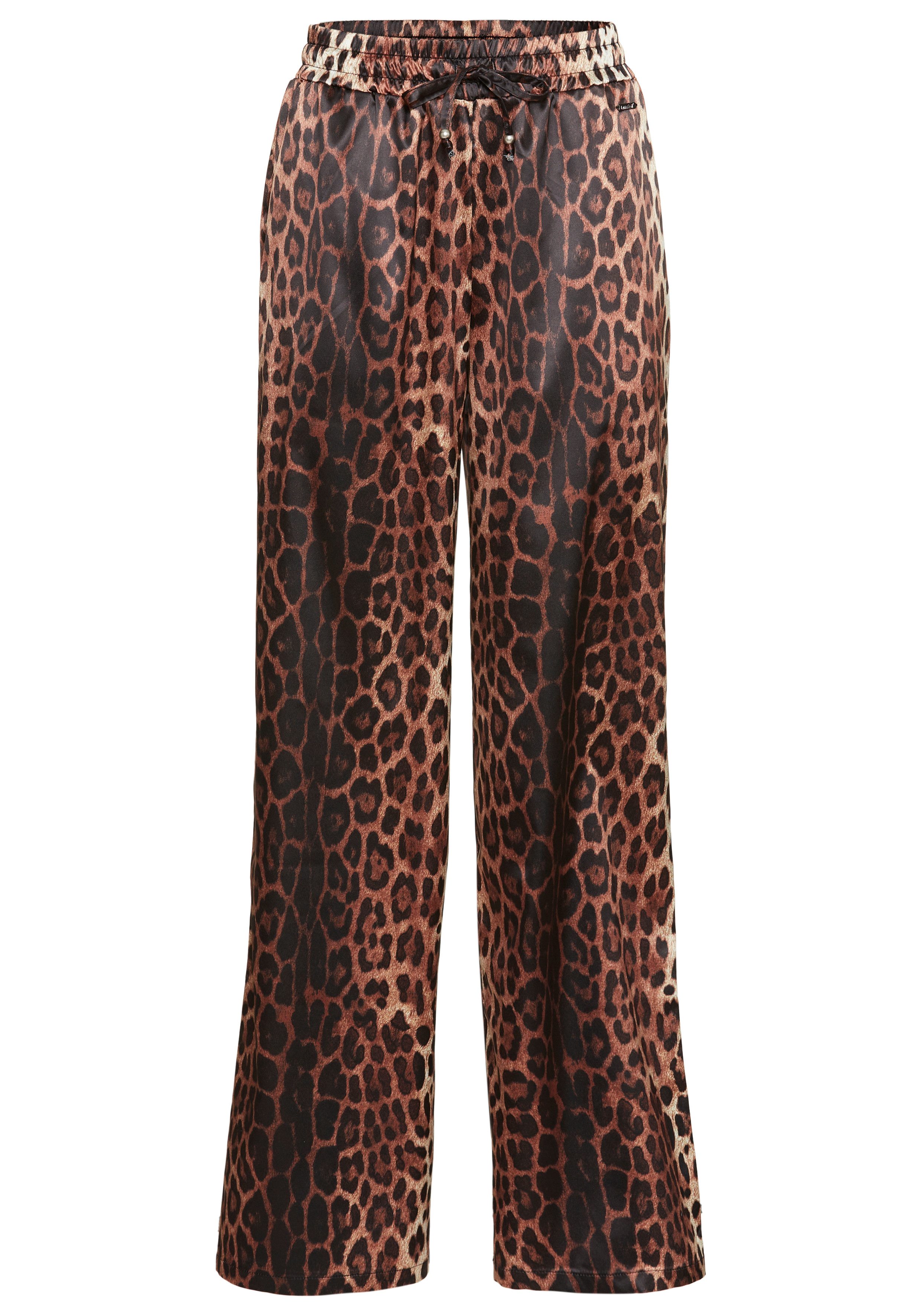 Laura Scott pull-on trousers in leopard print
