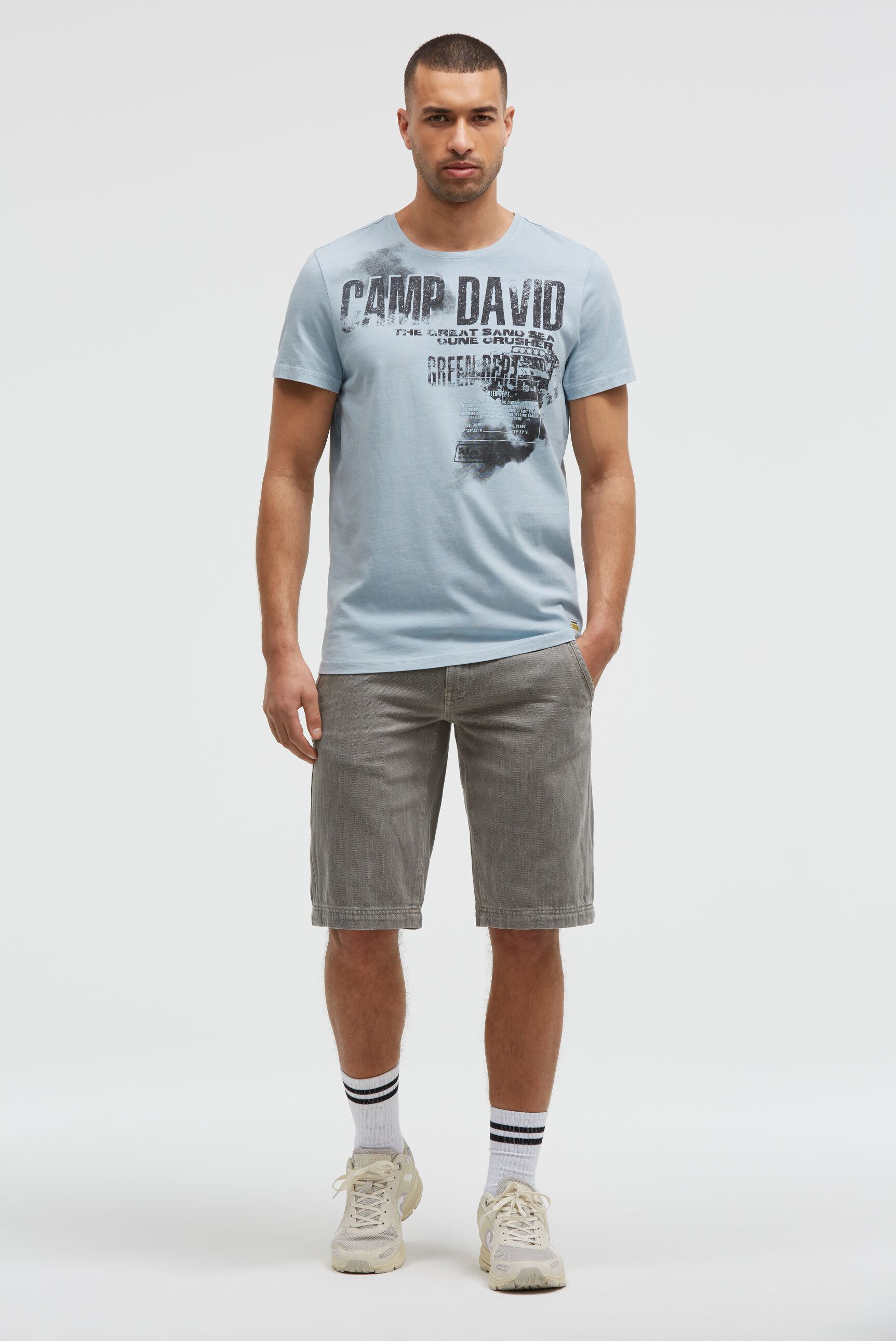CAMP DAVID Chinohose mit Turn-Up-Saum