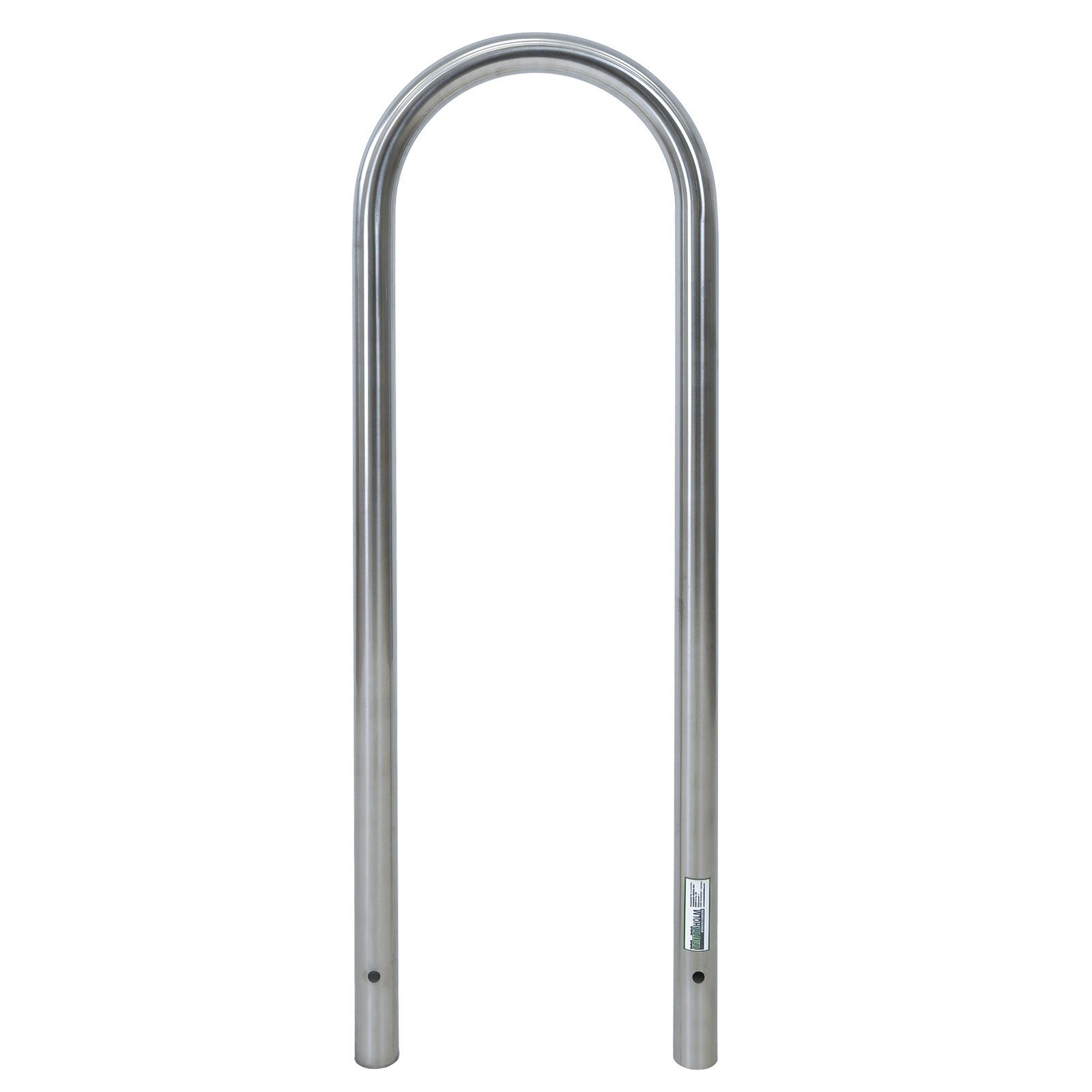 Fahrradständer Fahrradanlehnbügel 115 x 41 cm Edelstahl Ø 49 mm grau Einbetonieren