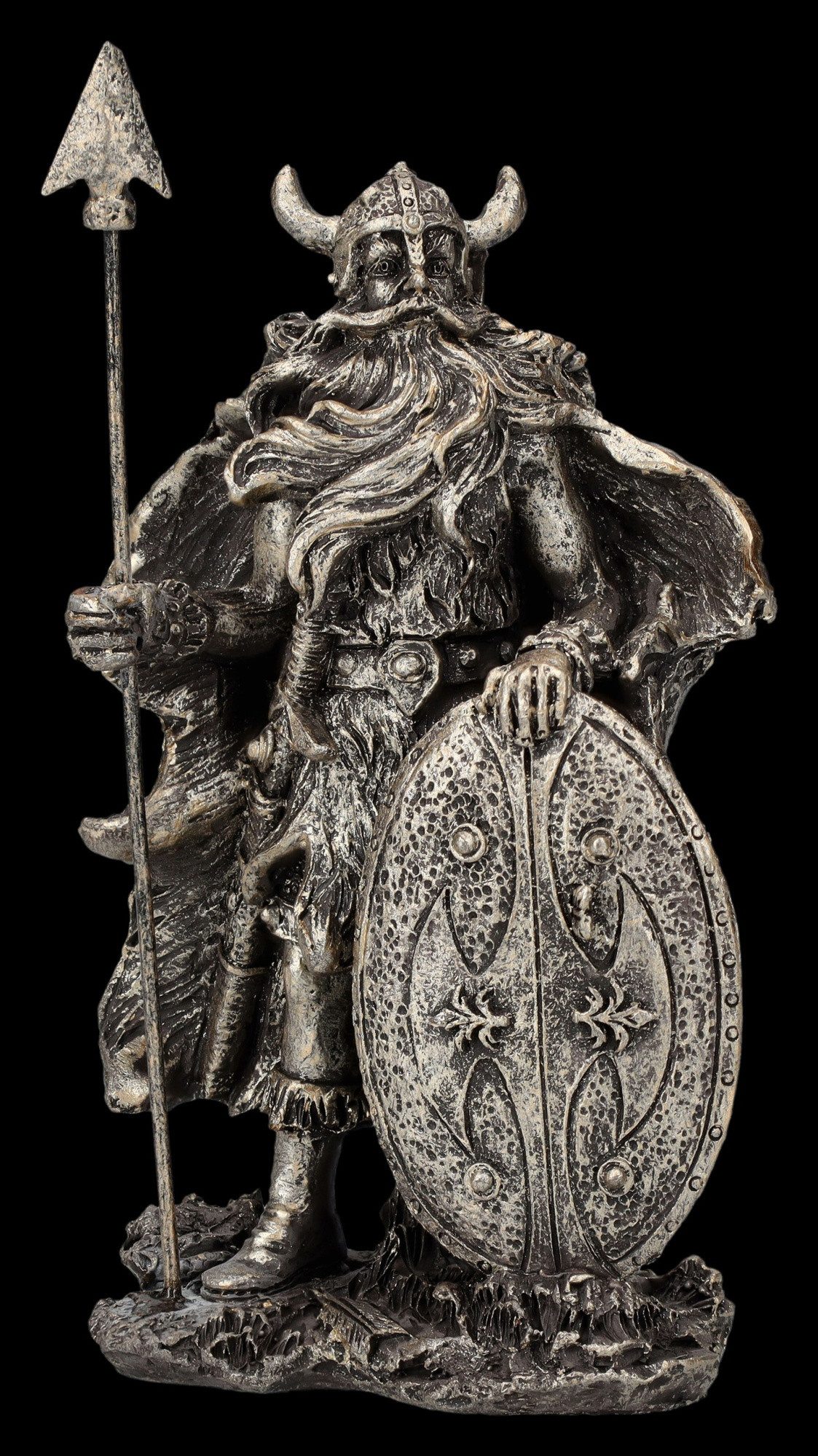Figuren Shop GmbH Dekofigur Wikinger Figuren 4er Set - Krieger Odins - Mythologie Dekofigur Deko – Bild 5 von 5