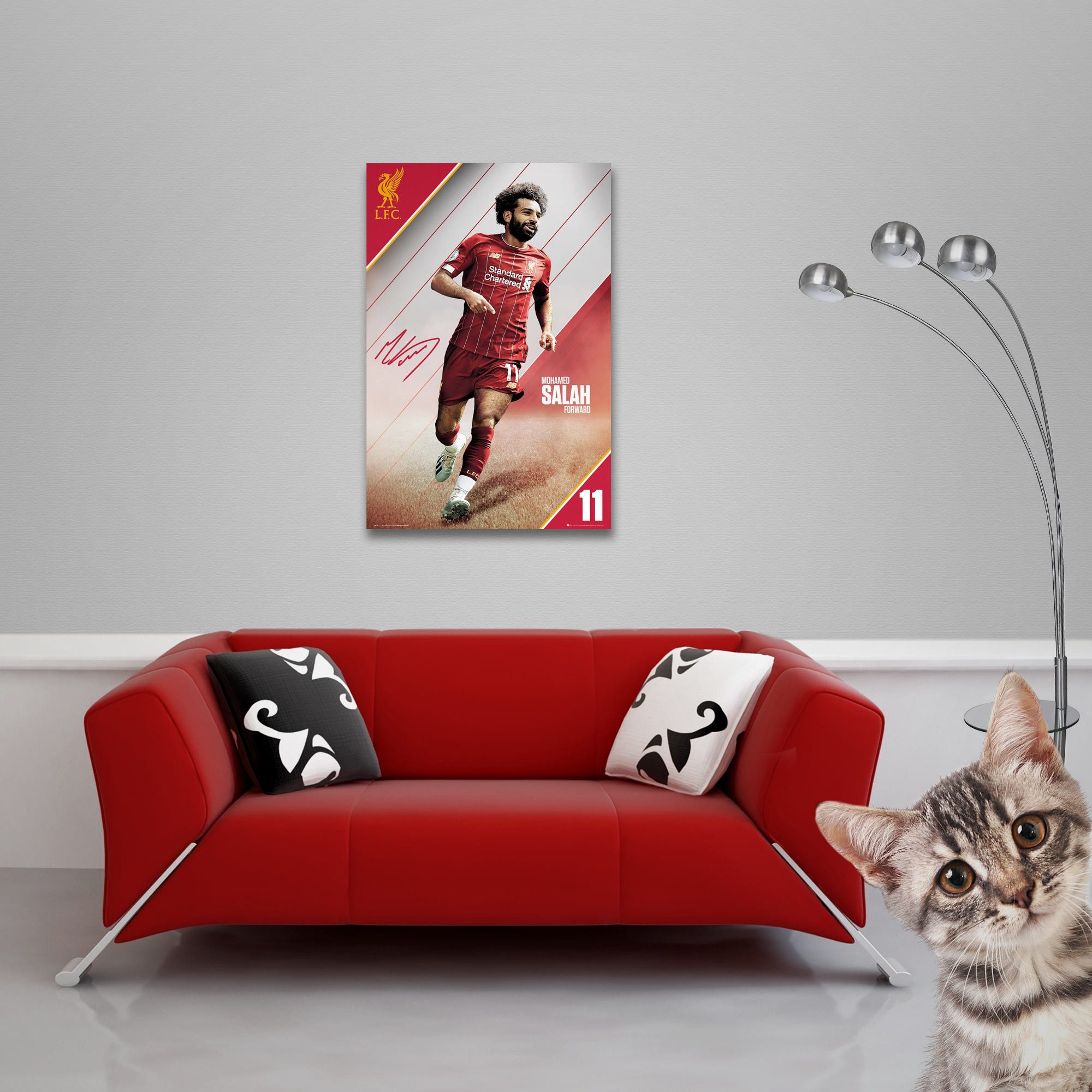 Poster Fußball - Poster - FC Liverpool - Salah 19/20 günstig online kaufen