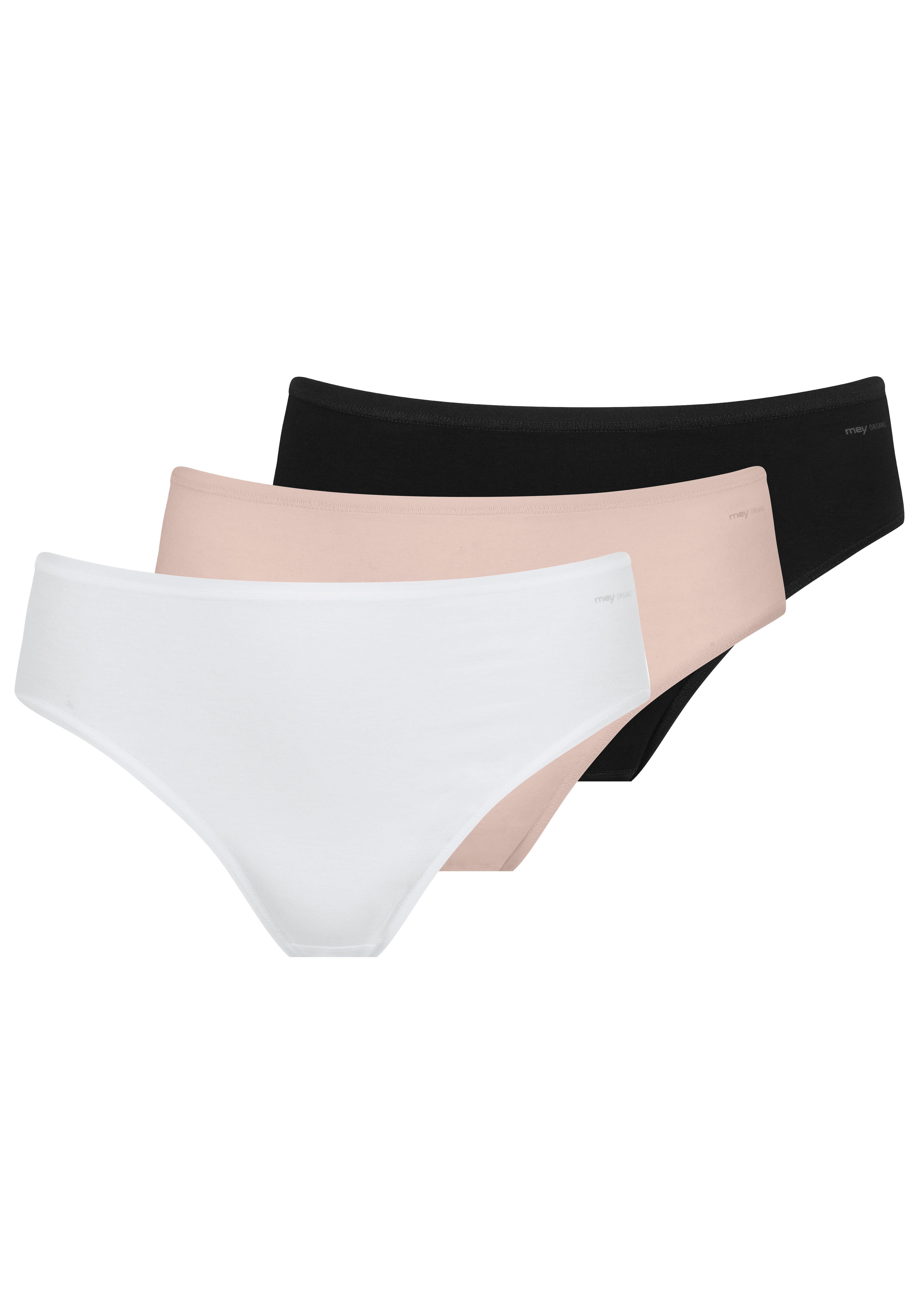 Mey Hipster Superfine Organic (3er Pack) American-Pants mit tiefem Taillensitz