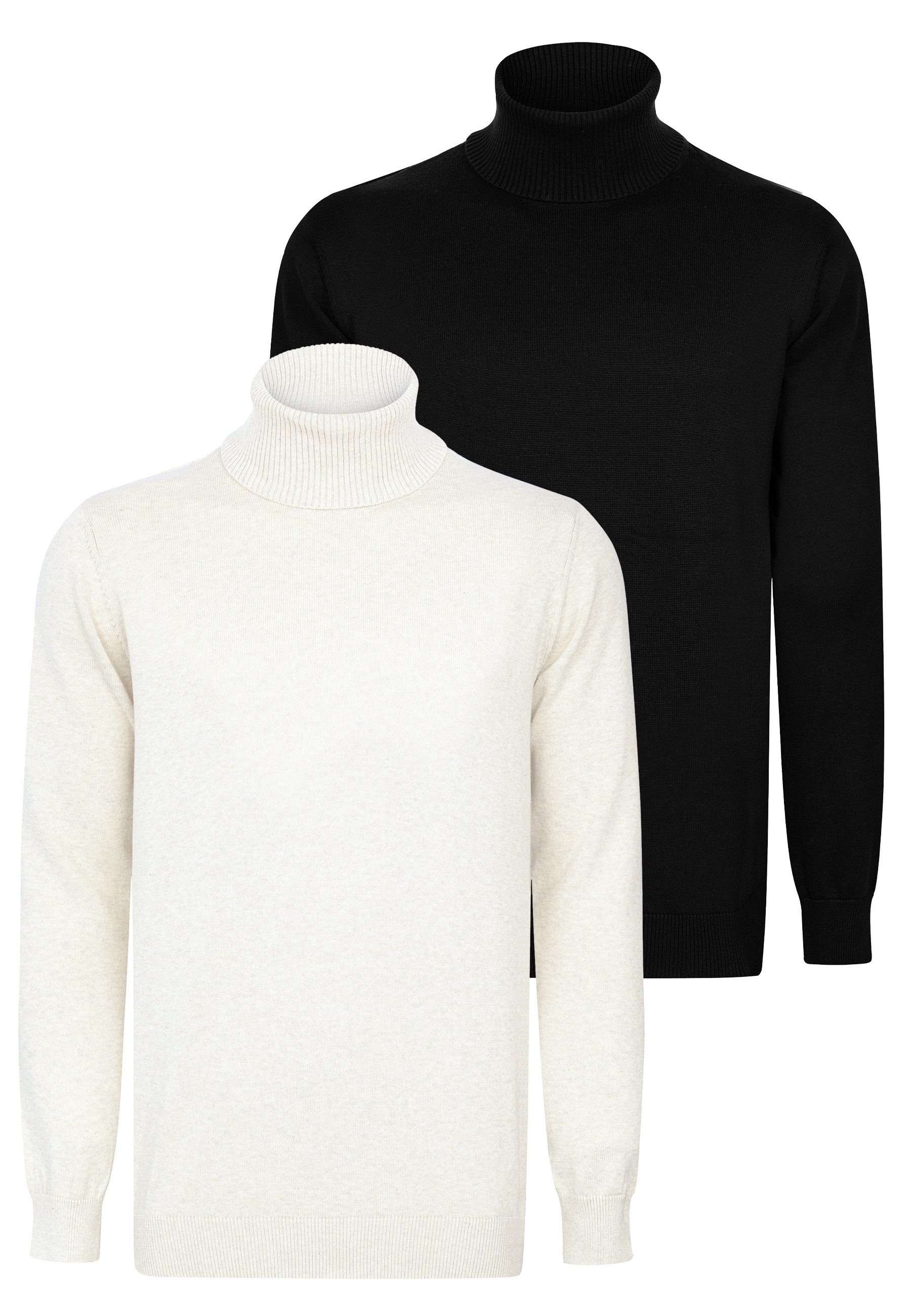 Felix Hardy Rollkragenpullover 2er-Pack Rollkragenpullover (Set)