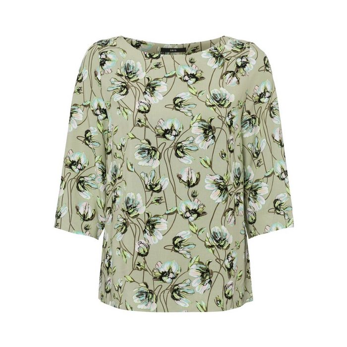 Zero Klassische Bluse mit Blumendruck Plain/ohne Details
