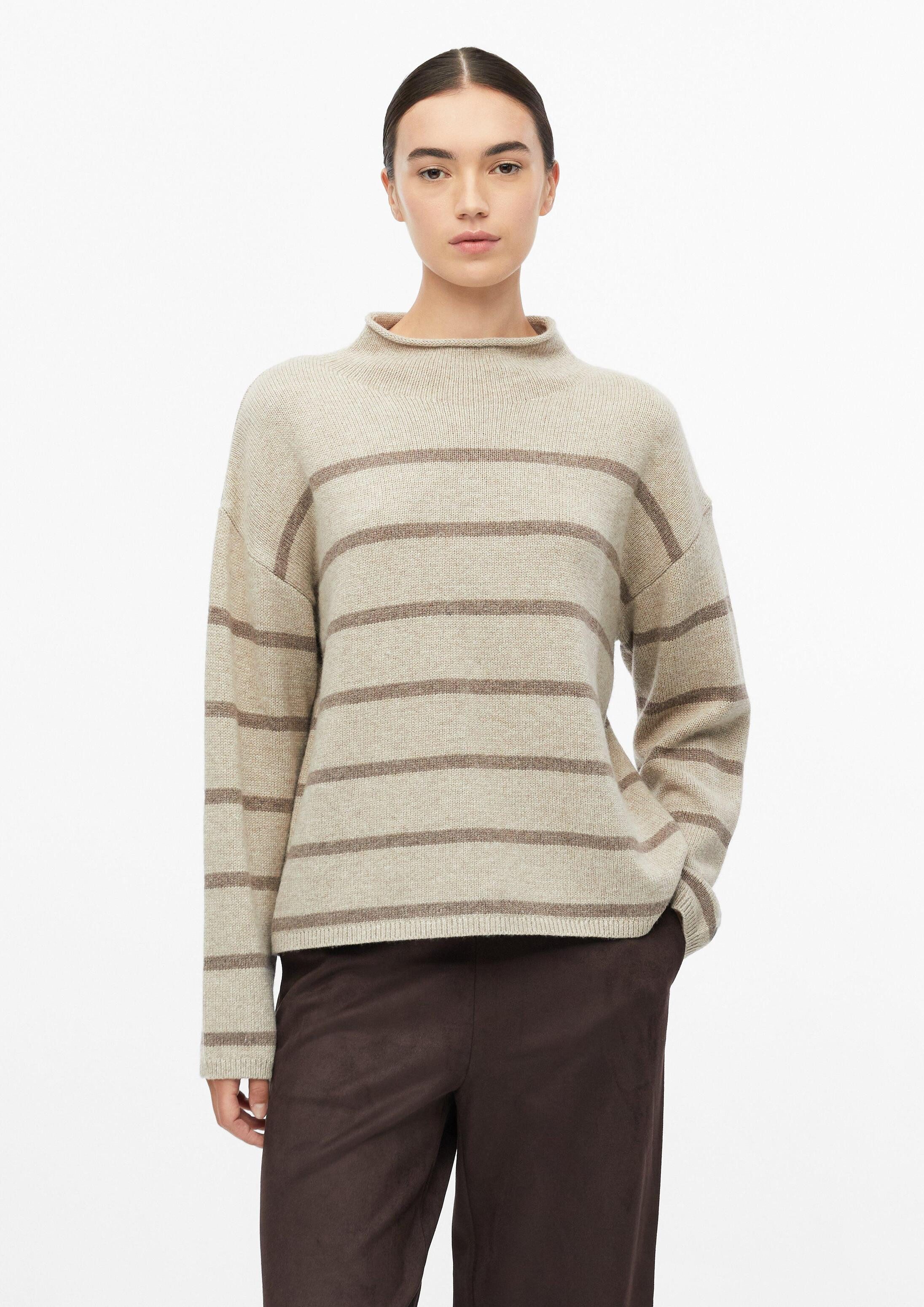 s.Oliver Longpullover Strickpullover Gestreifter Strickpullover im Relaxed Fit