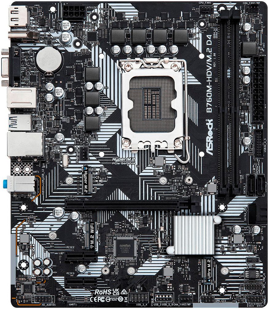 Asrock B760M-HDV/M.2 D4 Mainboard