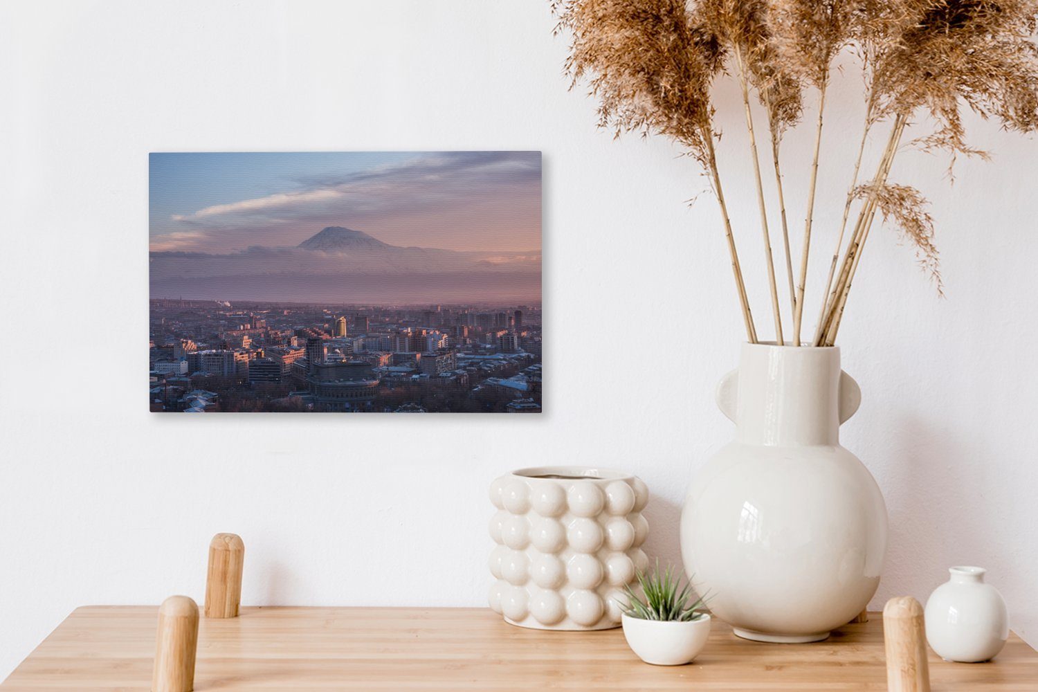 OneMillionCanvasses® von (1 Ararat, auf St), Eriwan Aufhängefertig, den Skyline 30x20 in mit Armenien Leinwandbild cm Leinwandbilder, Wanddeko, Wandbild Blick