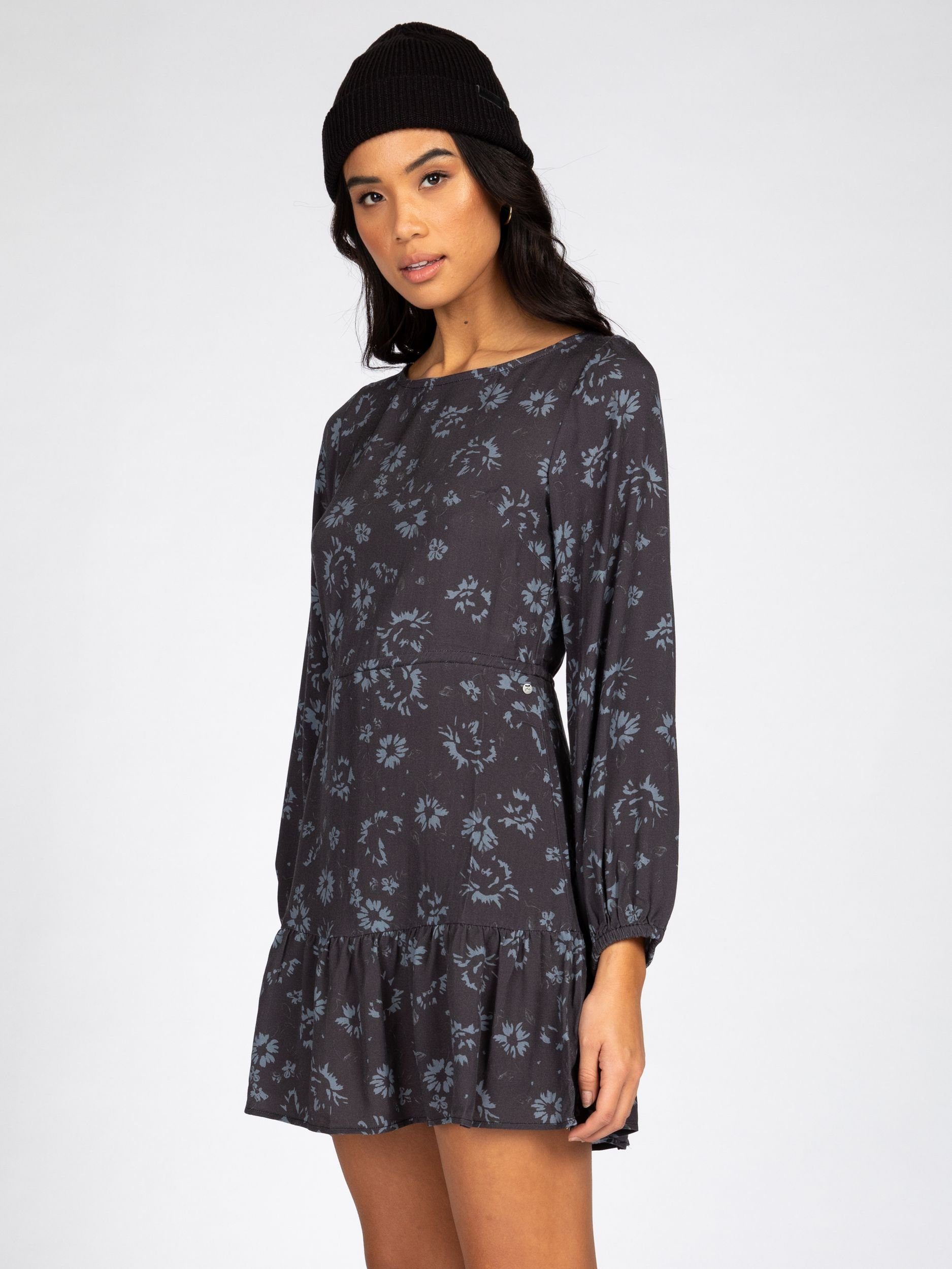 Rusty Midikleid HIGHLANDS LONG SLEEVE DRESS