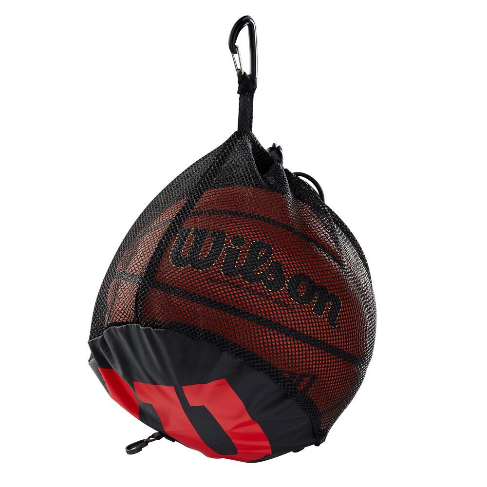 Wilson Balltasche Balltasche Basketball, Mit Karabiner zur Befestigung der günstig online kaufen