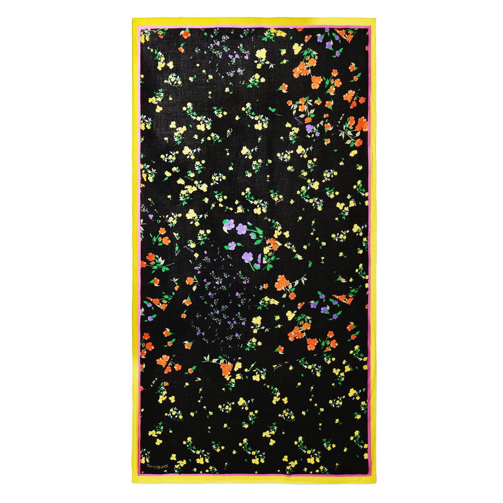 Desigual Halstuch Halstuch Tuch Schal Fou Mixed Flowers Rectangle 24WAWA11/2000