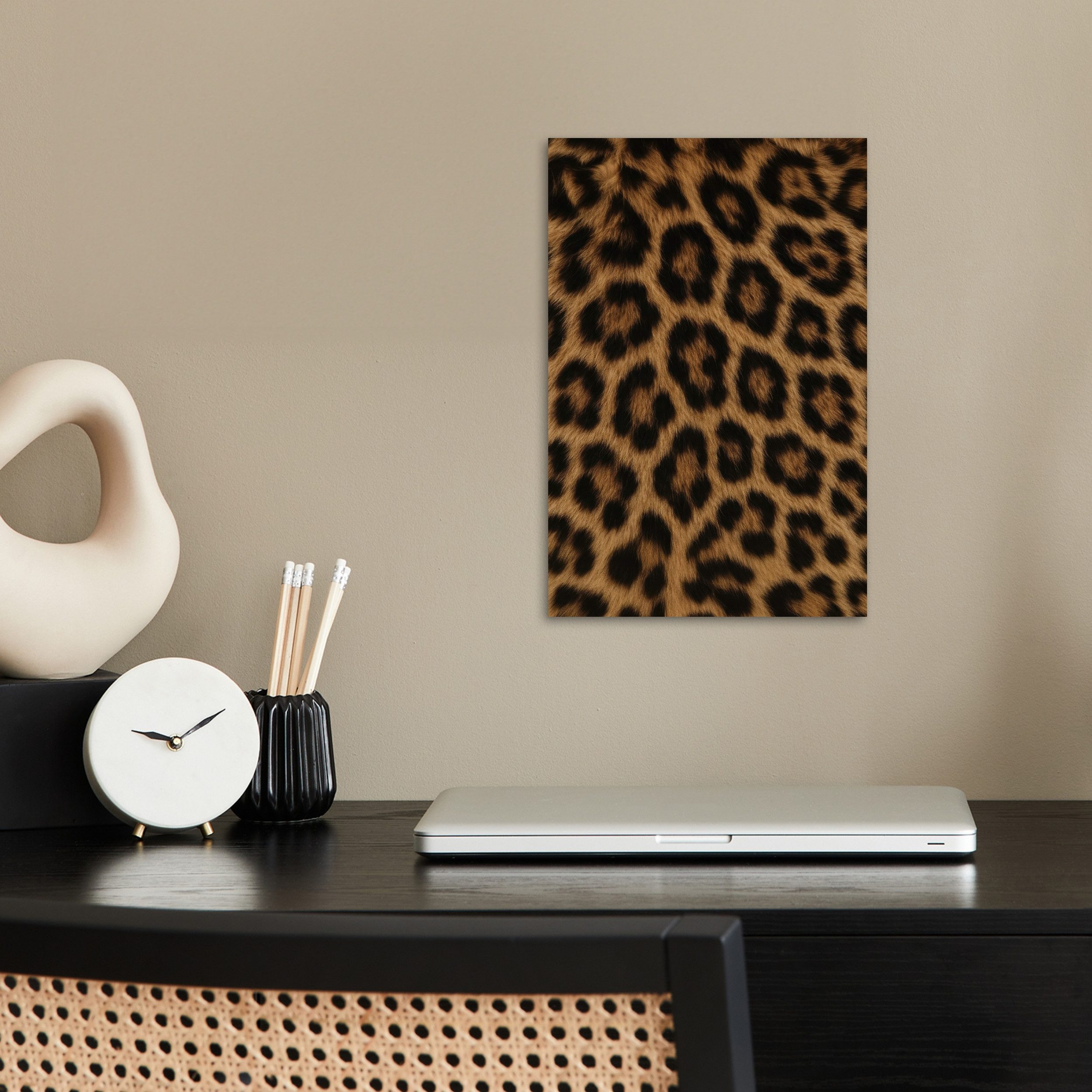 MuchoWow Poster Pantherfell - Realistisch - Braun, (1 St), Poster ohne Rahm günstig online kaufen